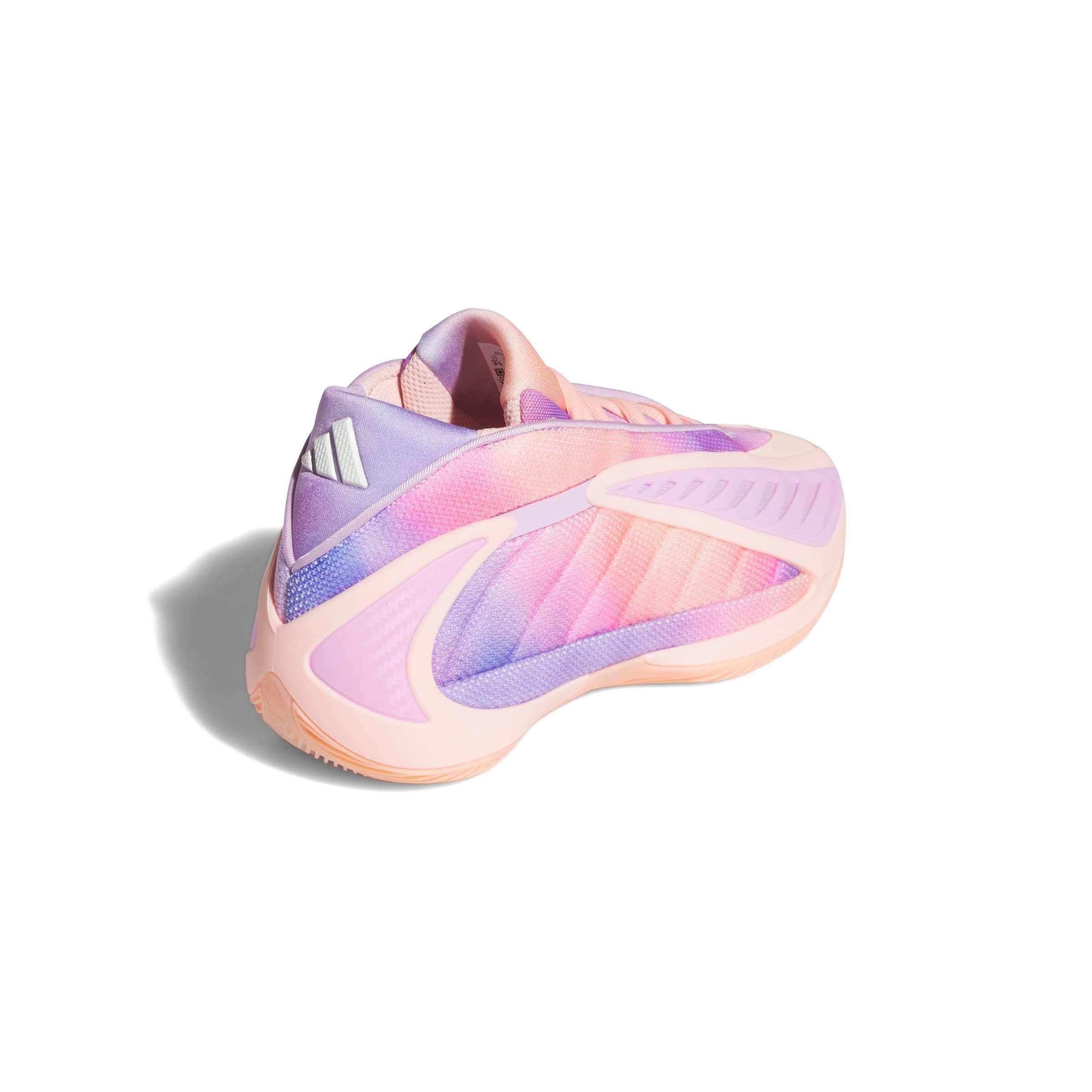 adidas Anthony Edwards 2 "WNBA" Grade School Kids' Basketball Shoe - HAZE CORAL/BLISS LILAC/ZERO METALLIC Thumbnail View 5