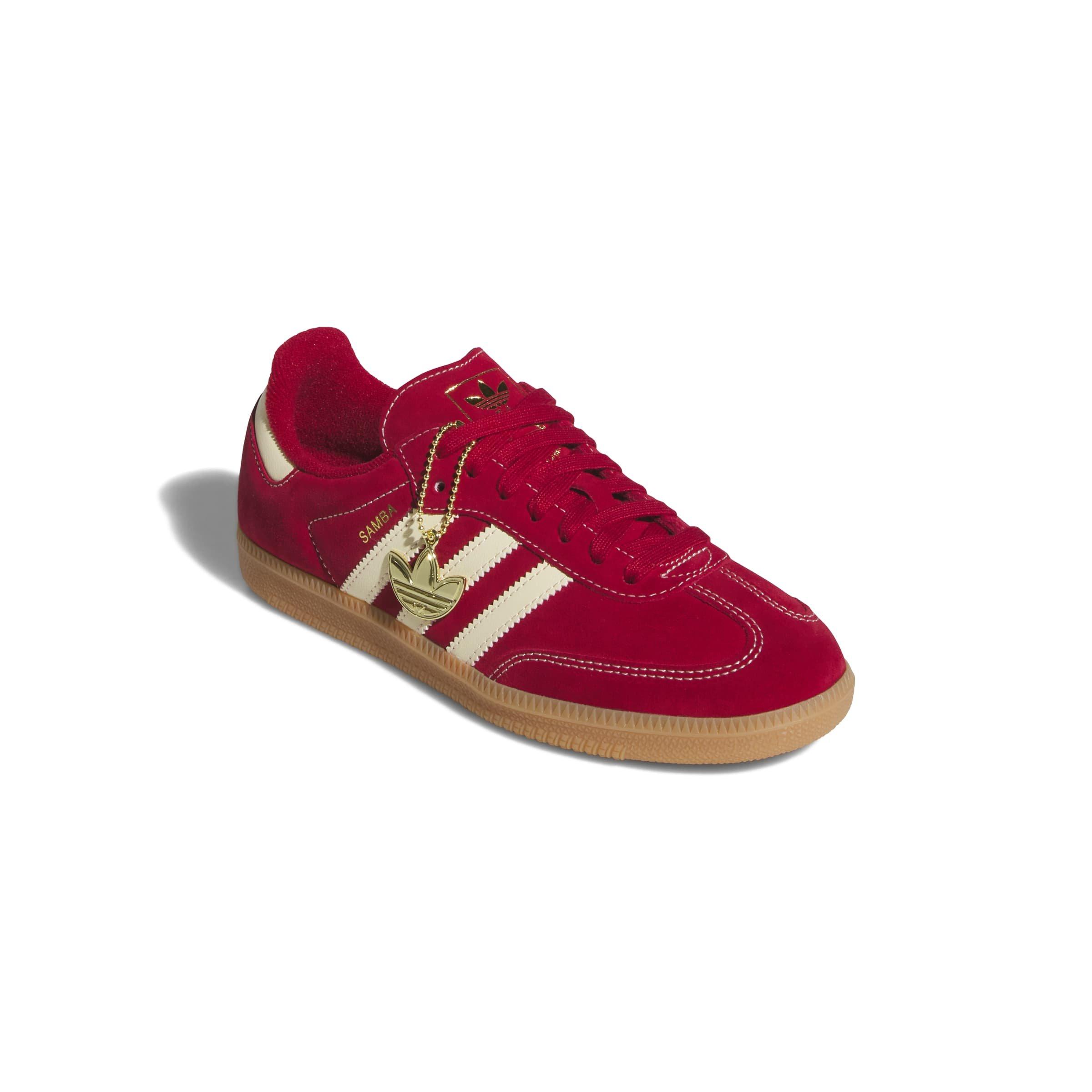 adidas Originals Samba OG "Team Victory Red/Warm Vanilla" Women's Shoe - RED Thumbnail View 5