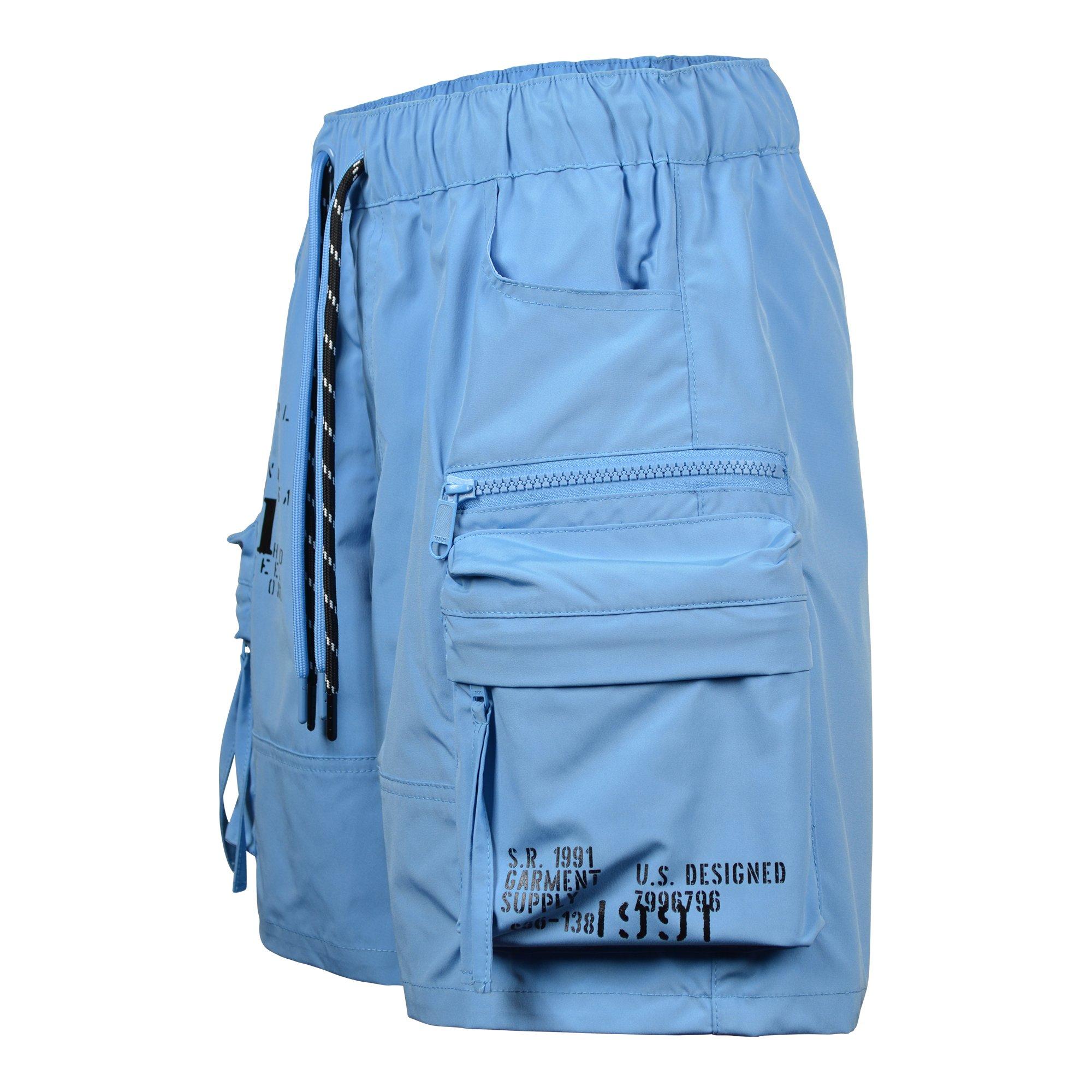 Smoke Rise Big Boys' Nylon Shorts - University Blue