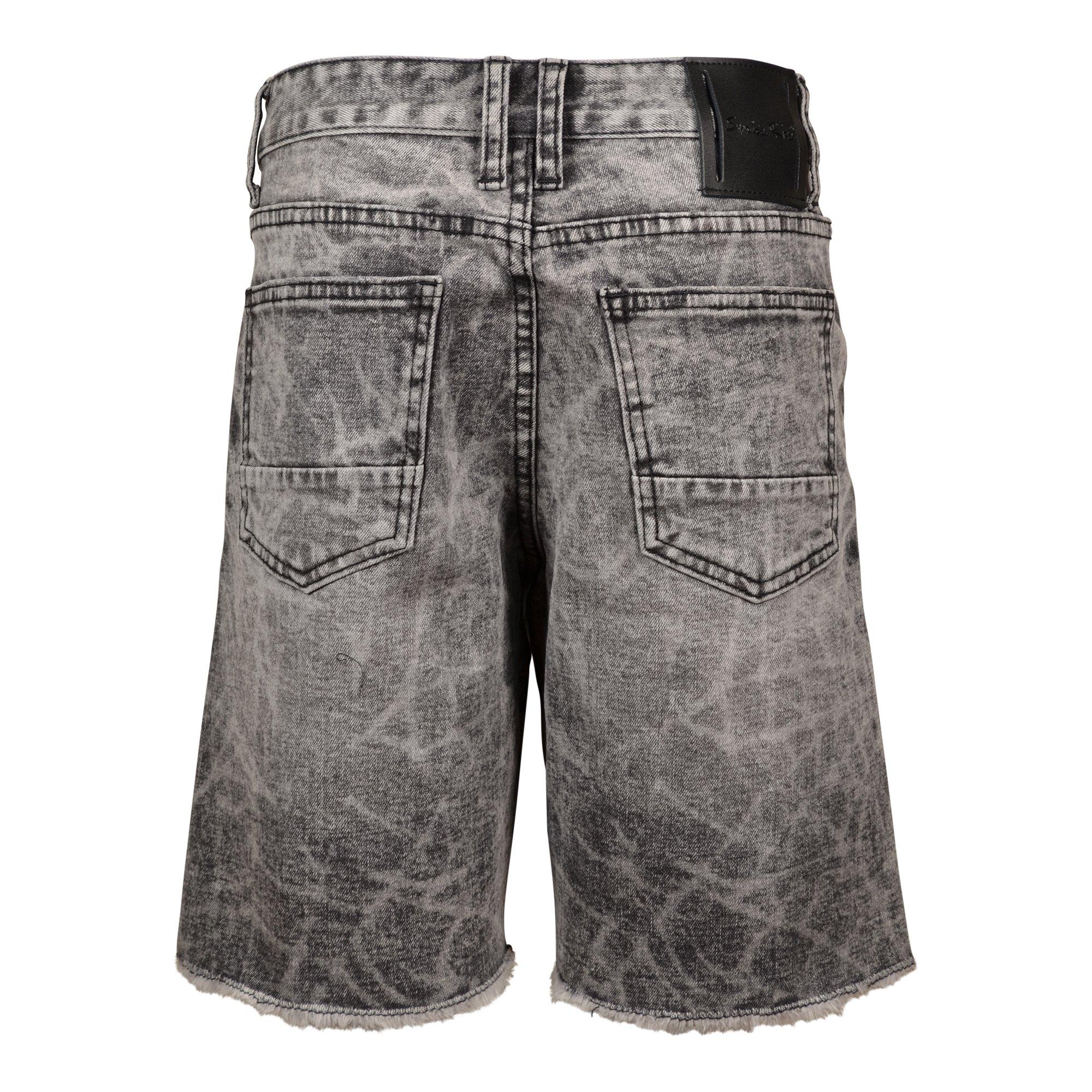 Smoke Rise Big Boys' Starry Denim Shorts - Smoke - BLACK WASH DENIM Thumbnail View 2