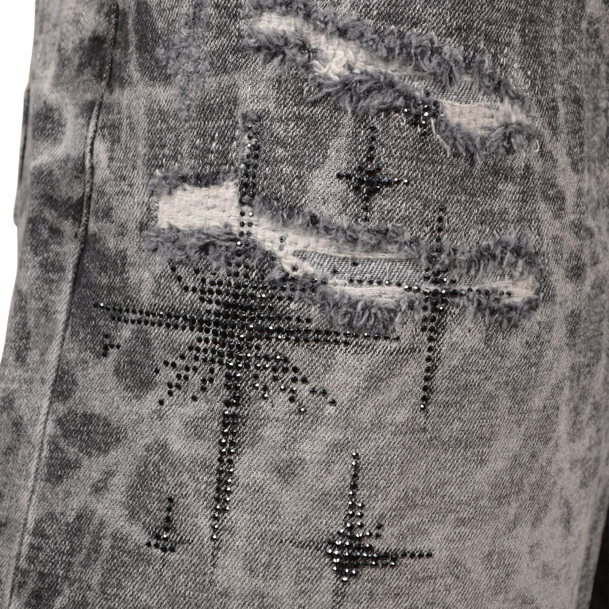 Smoke Rise Big Boys' Starry Denim Shorts - Smoke - BLACK WASH DENIM Thumbnail View 4