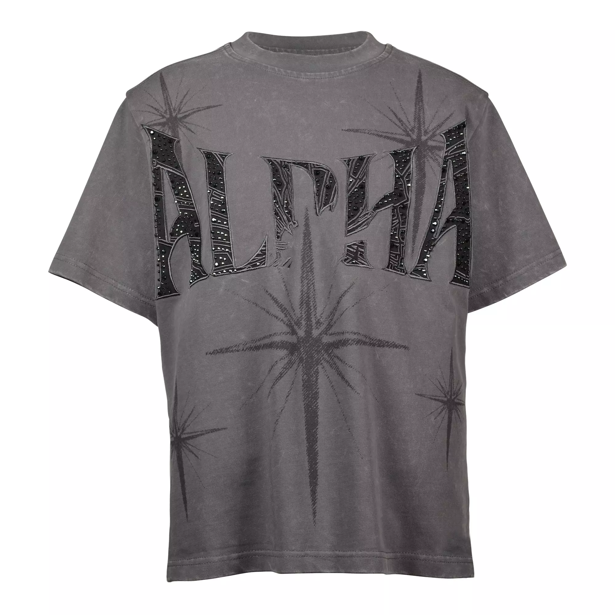 Smoke Rise Big Boys' Wide Crop Alpha Tee - GREY