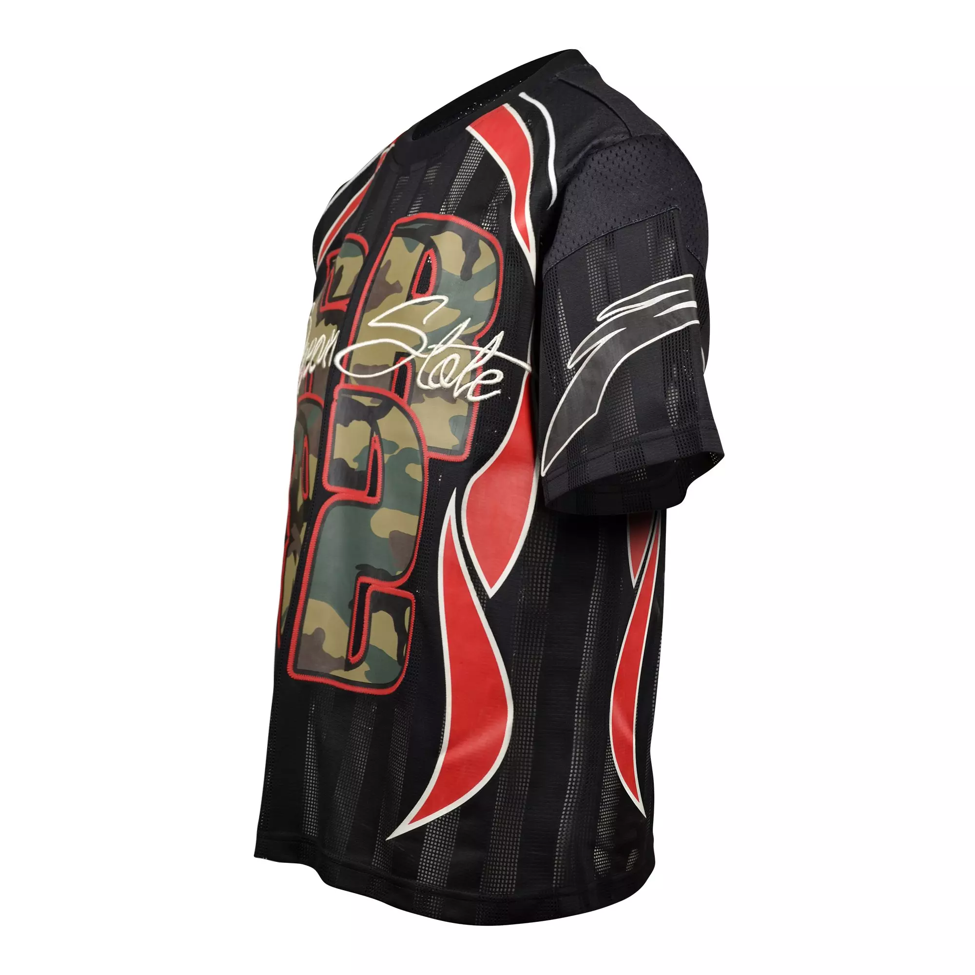 Smoke Rise Big Boys' Seize The Moment Mesh Shirt - RED/BLACK/GREEN