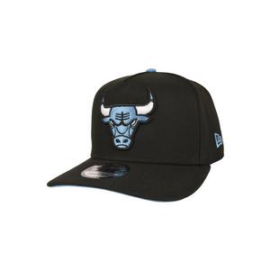 New Era Chicago Bulls 9FIFTY A-Frame XIV Snapback Hat-Black/Light Blue