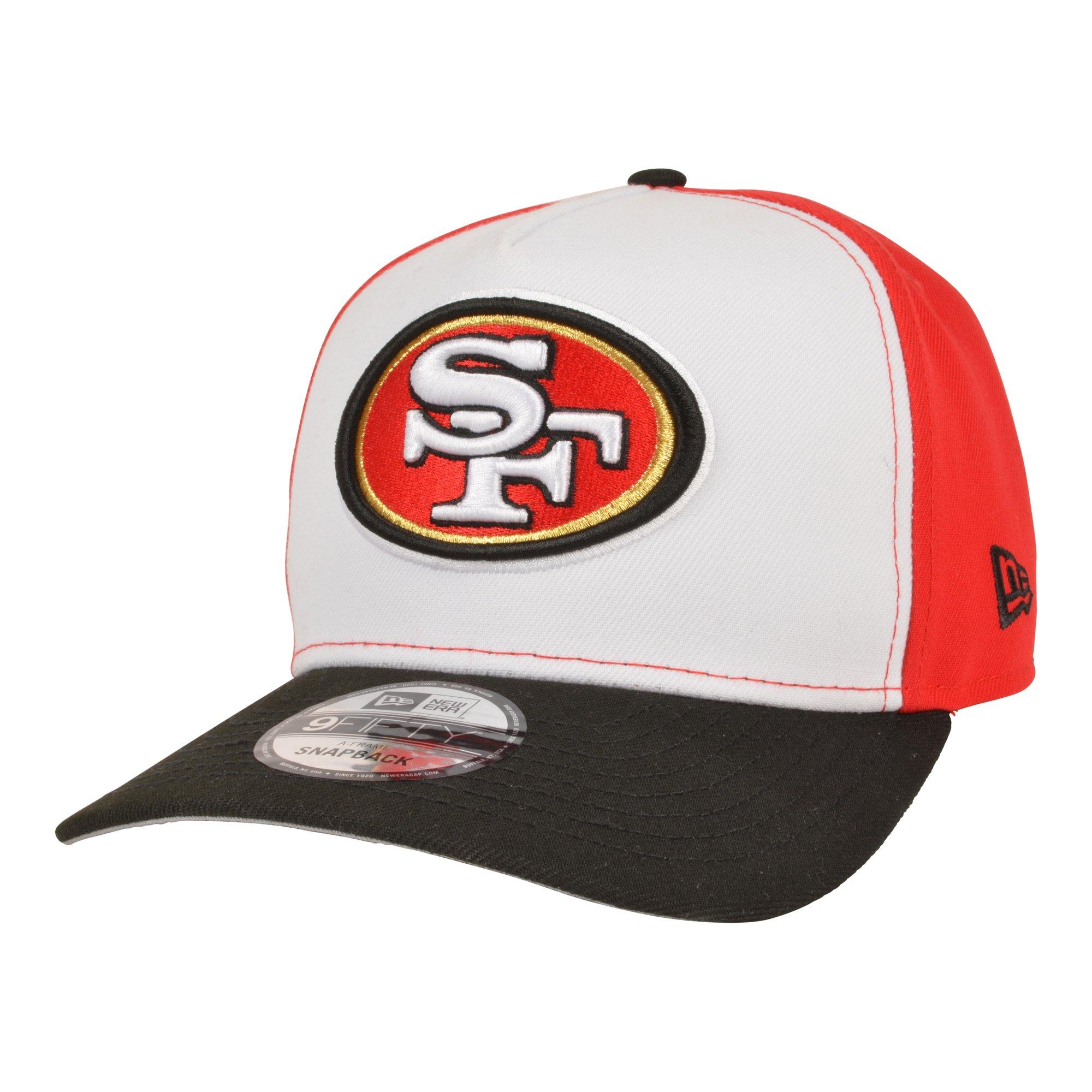 New Era San Francisco 49ers 9FIFTY A-Frame Snapback Hat-Red - RED/WHITE Thumbnail View 1