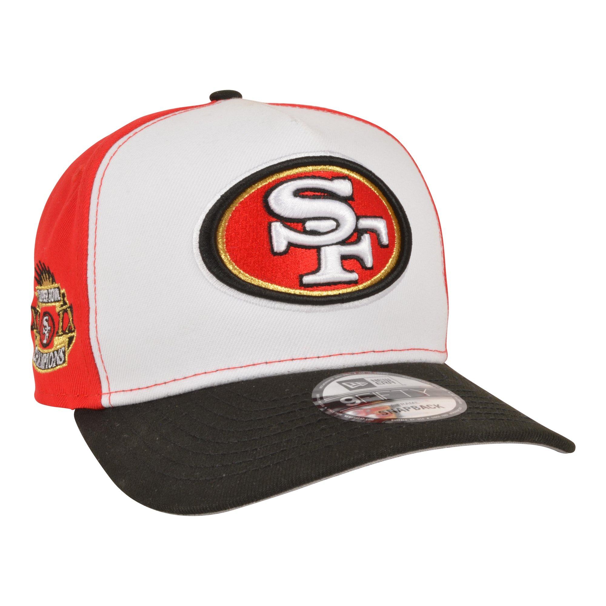 New Era San Francisco 49ers 9FIFTY A-Frame Snapback Hat-Red - RED/WHITE Thumbnail View 2