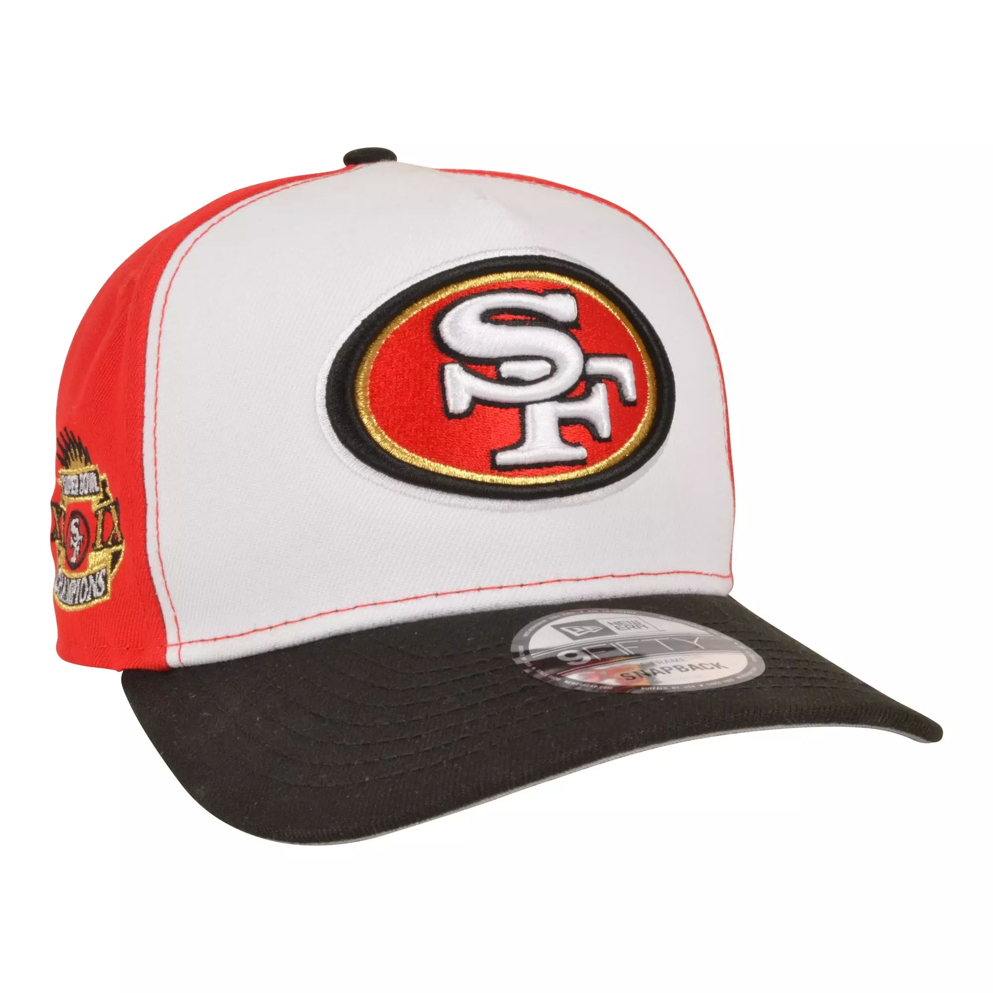 New Era San Francisco 49ers 9FIFTY A-Frame Snapback Hat-Red - RED/WHITE