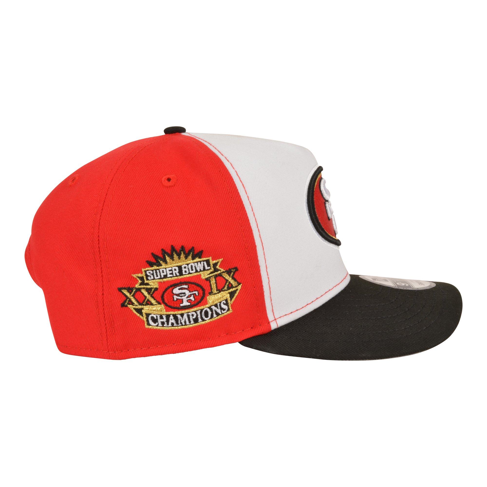 New Era San Francisco 49ers 9FIFTY A-Frame Snapback Hat-Red - RED/WHITE Thumbnail View 4