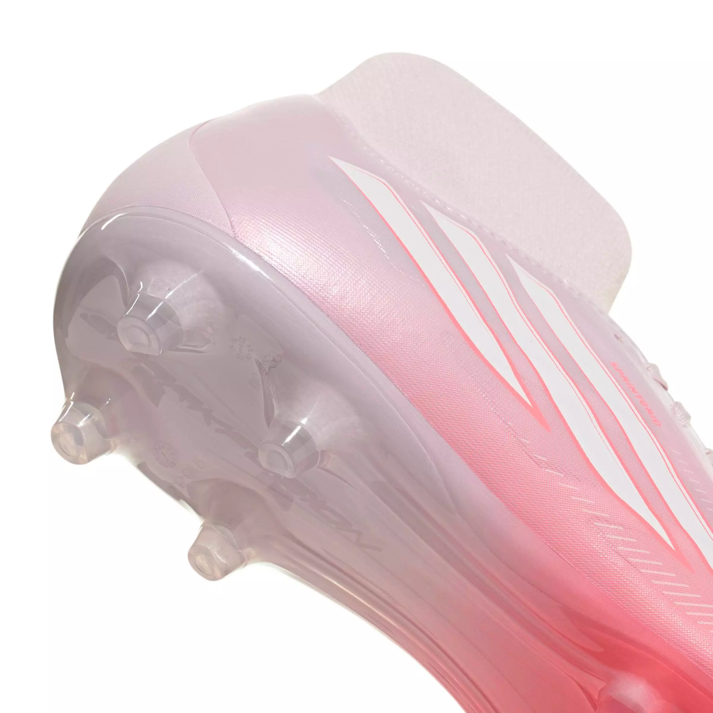 adidas F50 Sparkfusion League FG/AG "Solar Turbo/White/Distilled Pink" Women's Soccer Cleat - WHITE/PINK