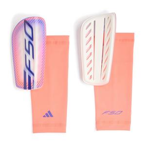 adidas F50 League Soccer Shin Guards - Solar Turbo/Solar Purple - WHITE/PURPLE