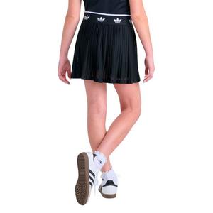 adidas Big Girls' Trefoil Printed Mesh Skort - BLACK