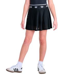 adidas Big Girls' Trefoil Printed Mesh Skort - BLACK