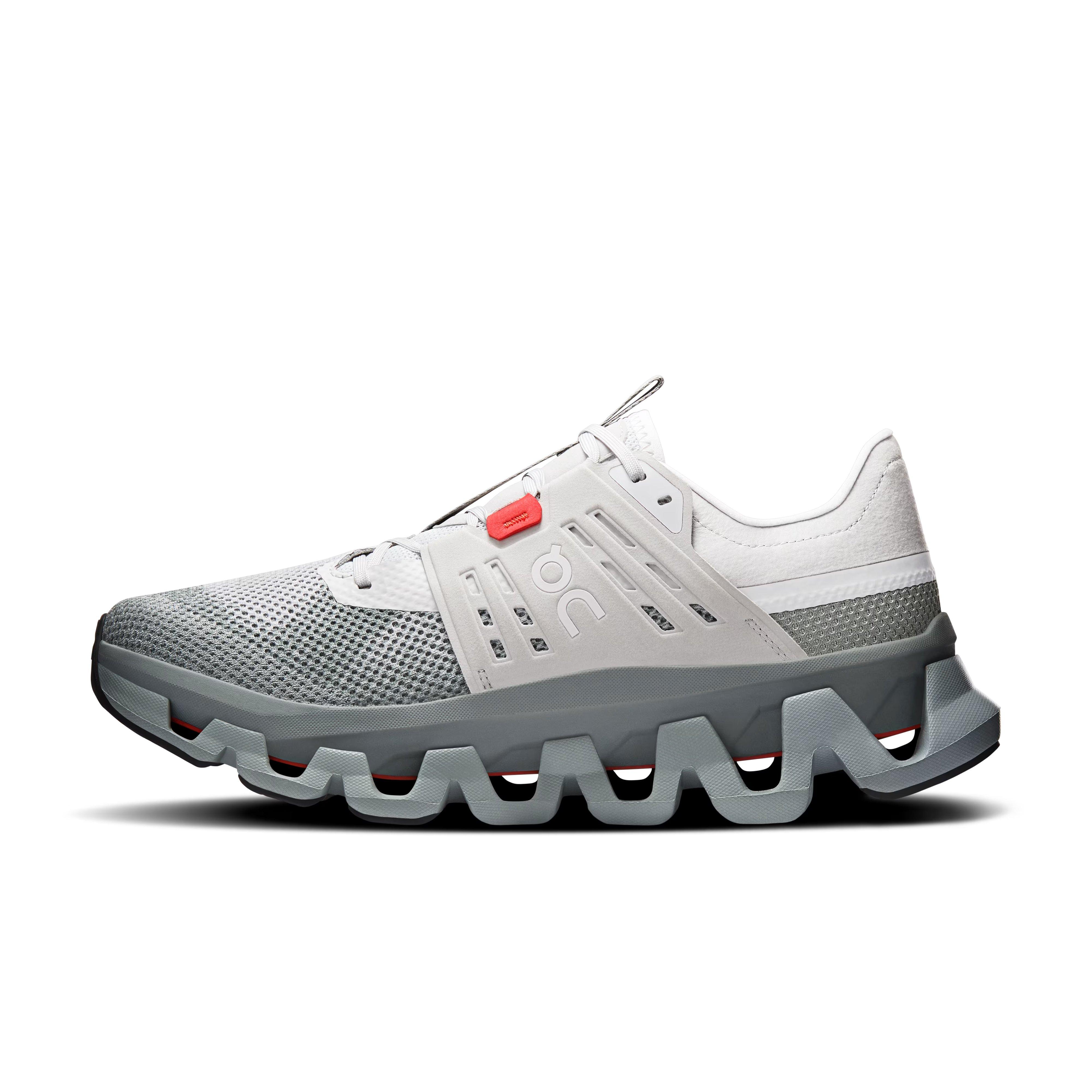On Cloudswift Amp "Glacier/Apollo" Men's Shoe - GREY/RED Thumbnail View 2