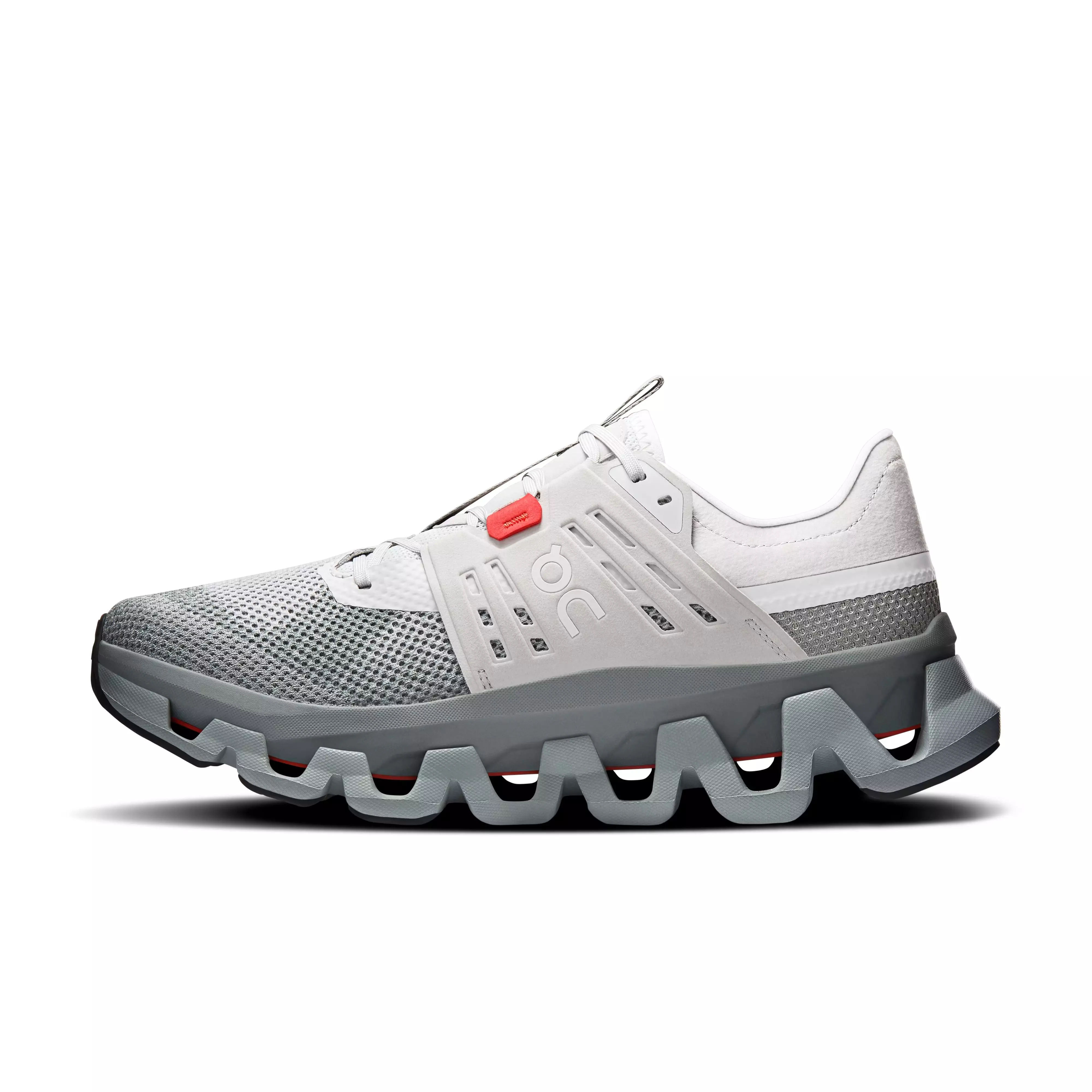 On Cloudswift Amp "Glacier/Apollo" Men's Shoe - GREY/RED