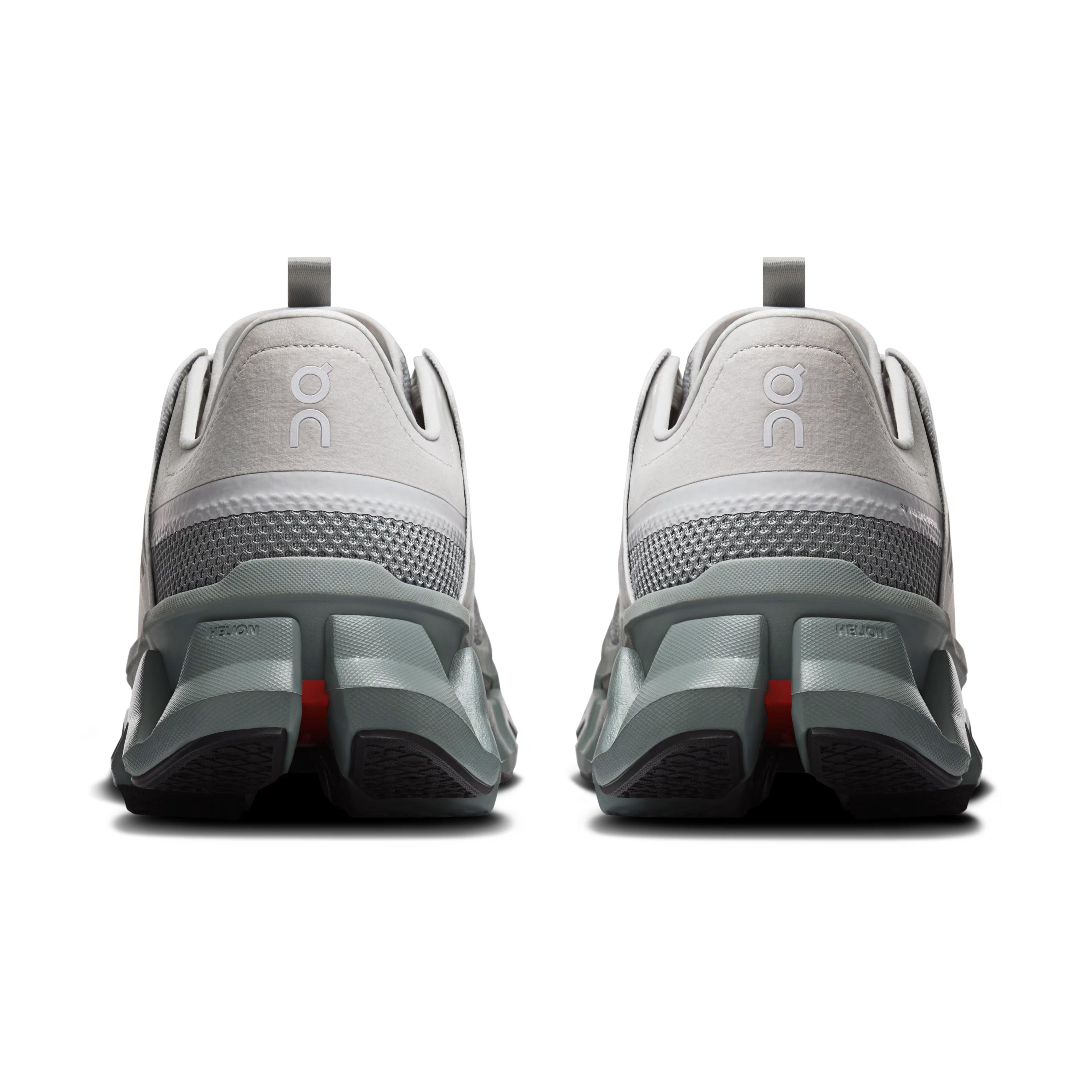 On Cloudswift Amp "Glacier/Apollo" Men's Shoe - GREY/RED Thumbnail View 3
