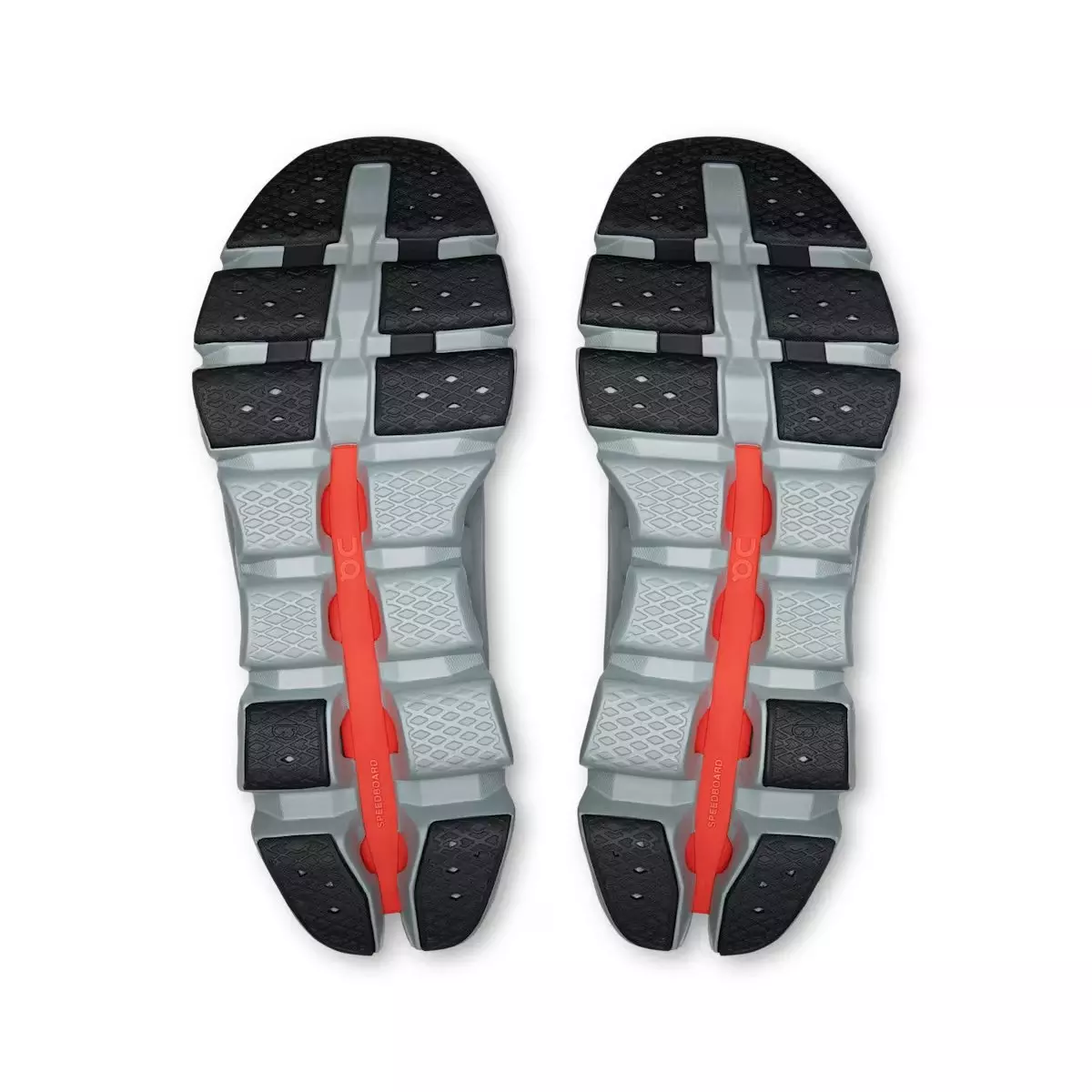 On Cloudswift Amp "Glacier/Apollo" Men's Shoe - GREY/RED