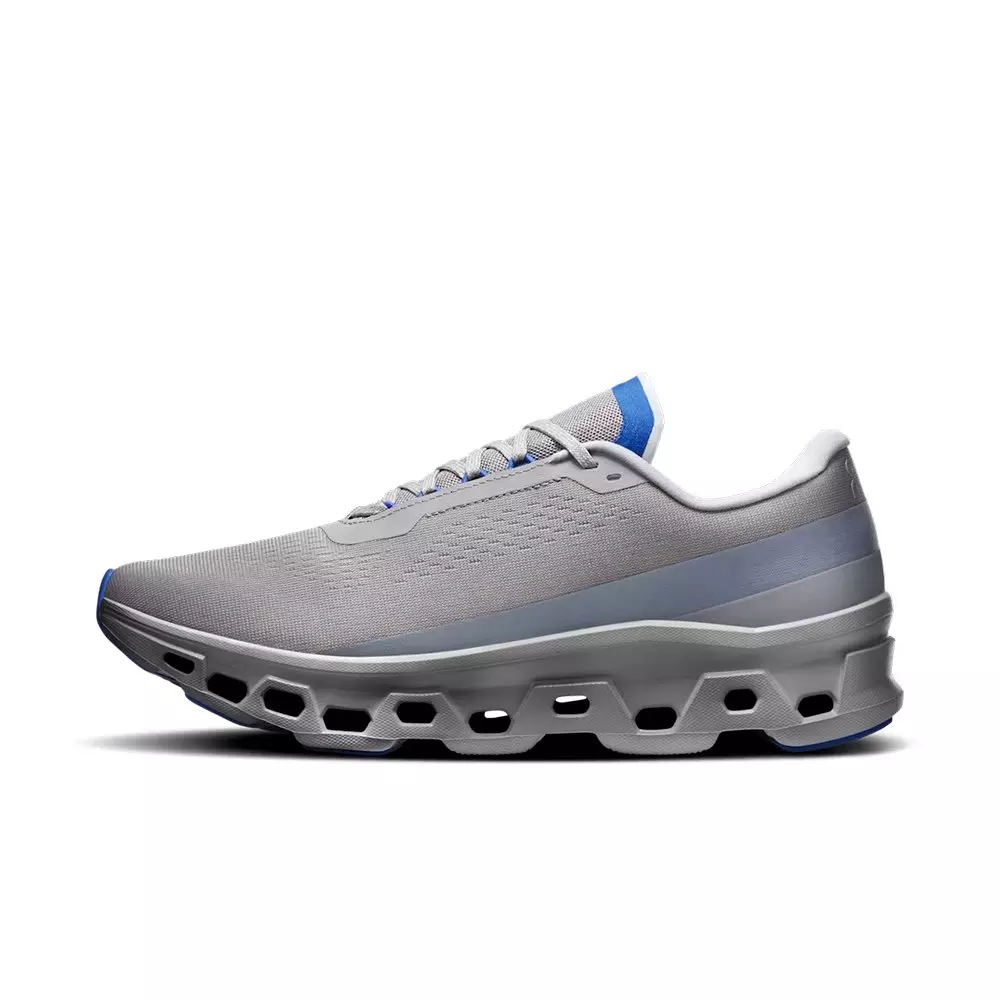 On Cloudmonster 1 "Alloy/Jay" Men's Shoe - GREY/ROYAL