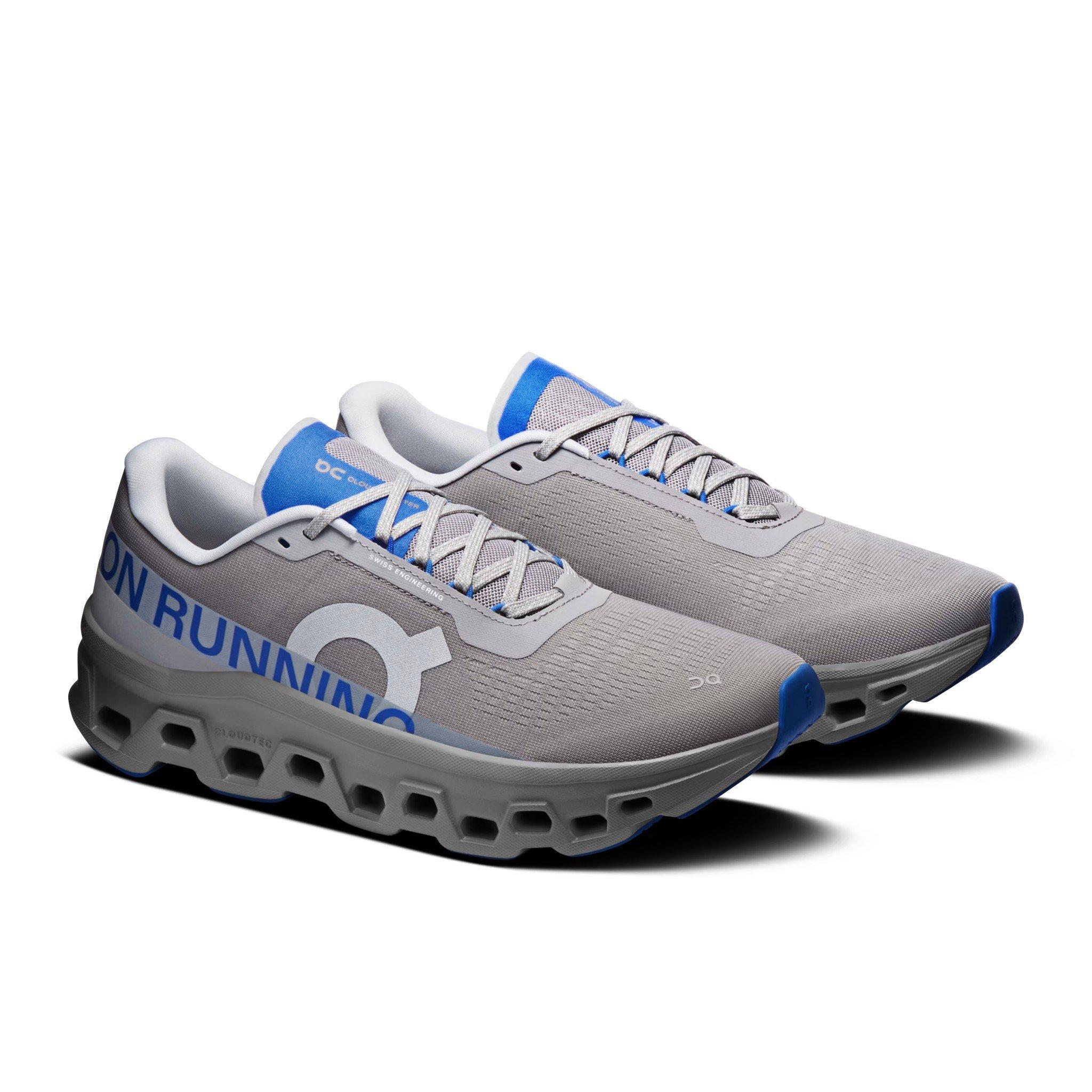 On Cloudmonster 1 "Alloy/Jay" Men's Shoe - GREY/ROYAL
