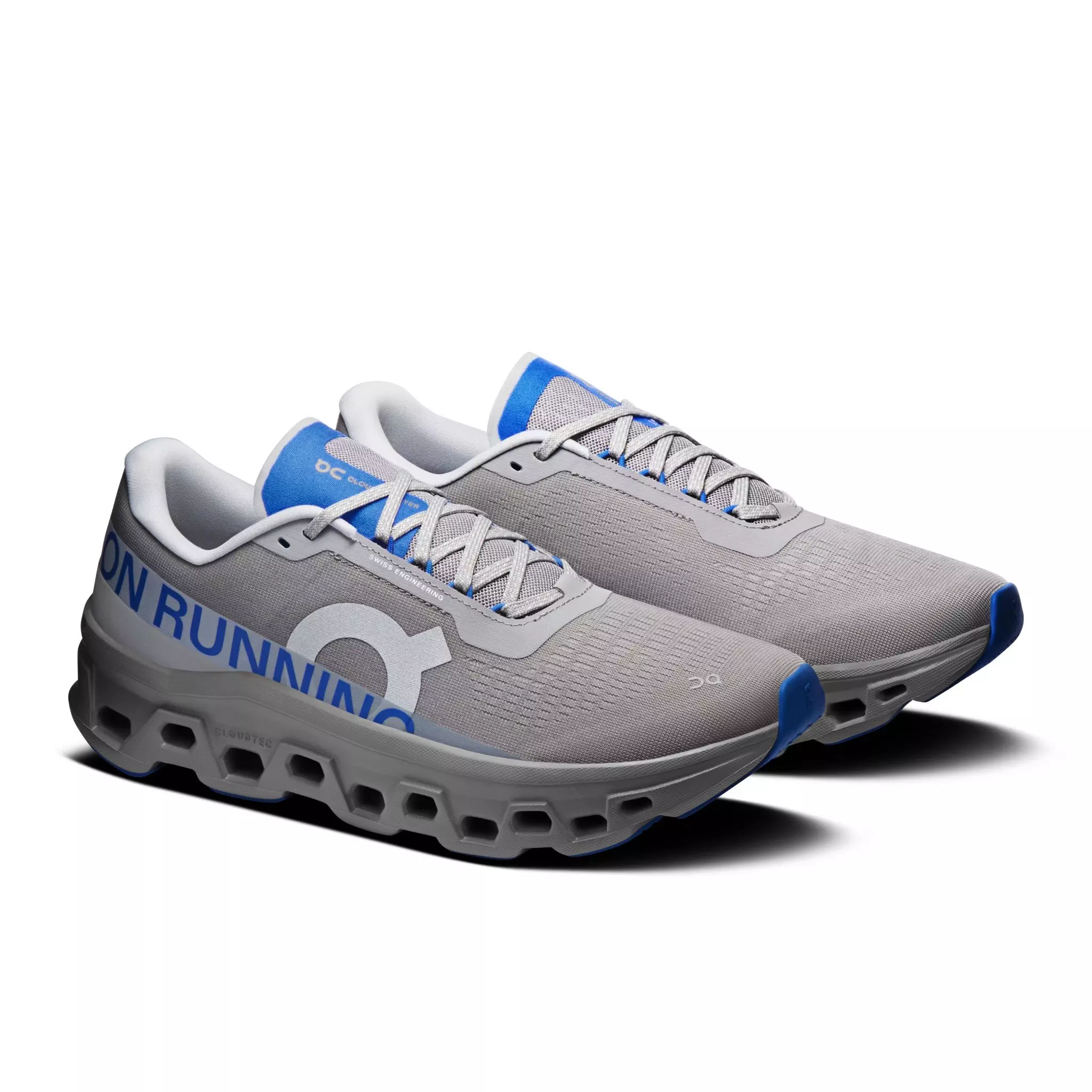 On Cloudmonster 1 "Alloy/Jay" Men's Shoe - GREY/ROYAL
