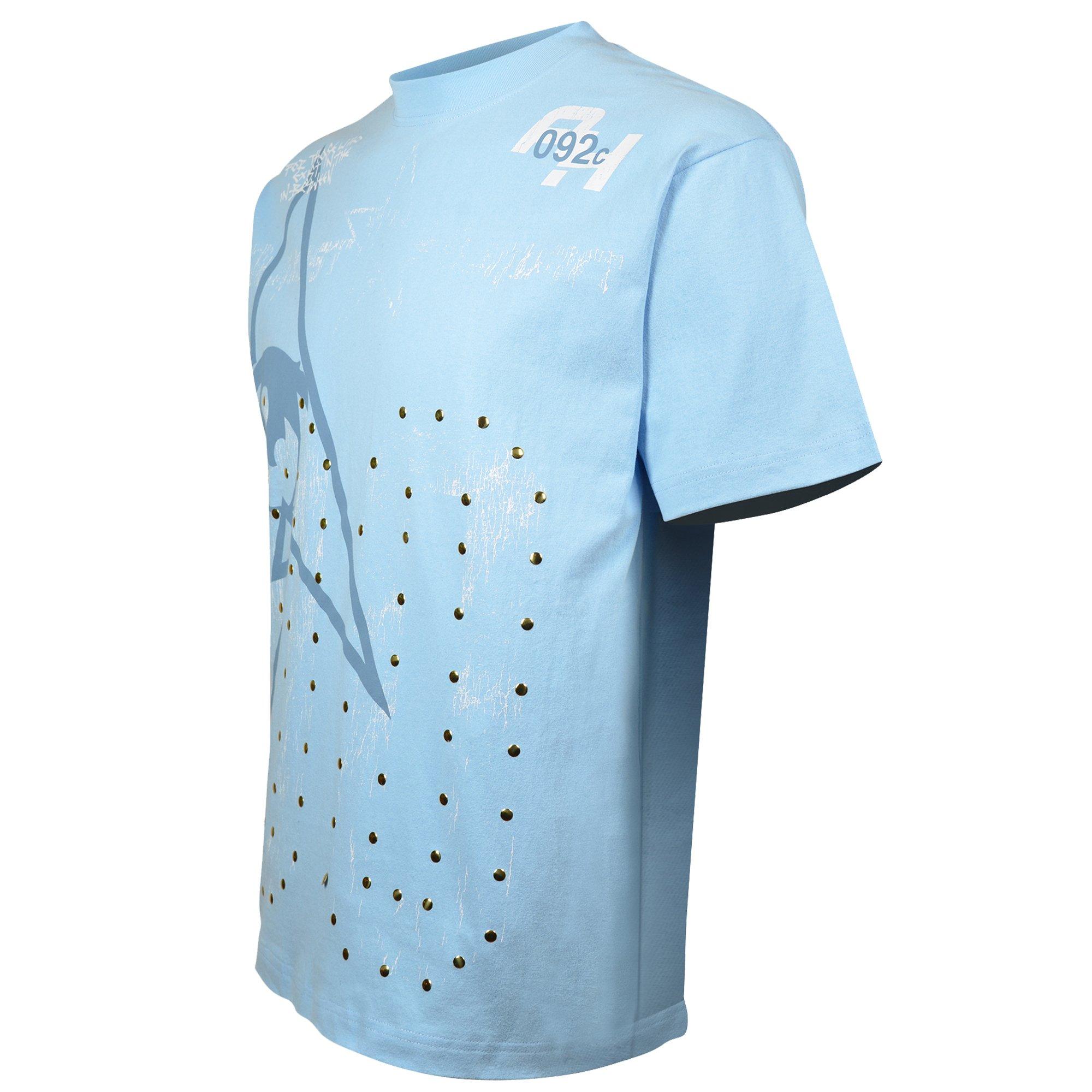 Almost Human Men's Strike Tee - Light Blue - LT BLUE Thumbnail View 3