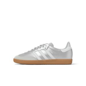 adidas Originals Samba OG "Silver Metallic/Ftwr White" Grade School Girls' Shoe