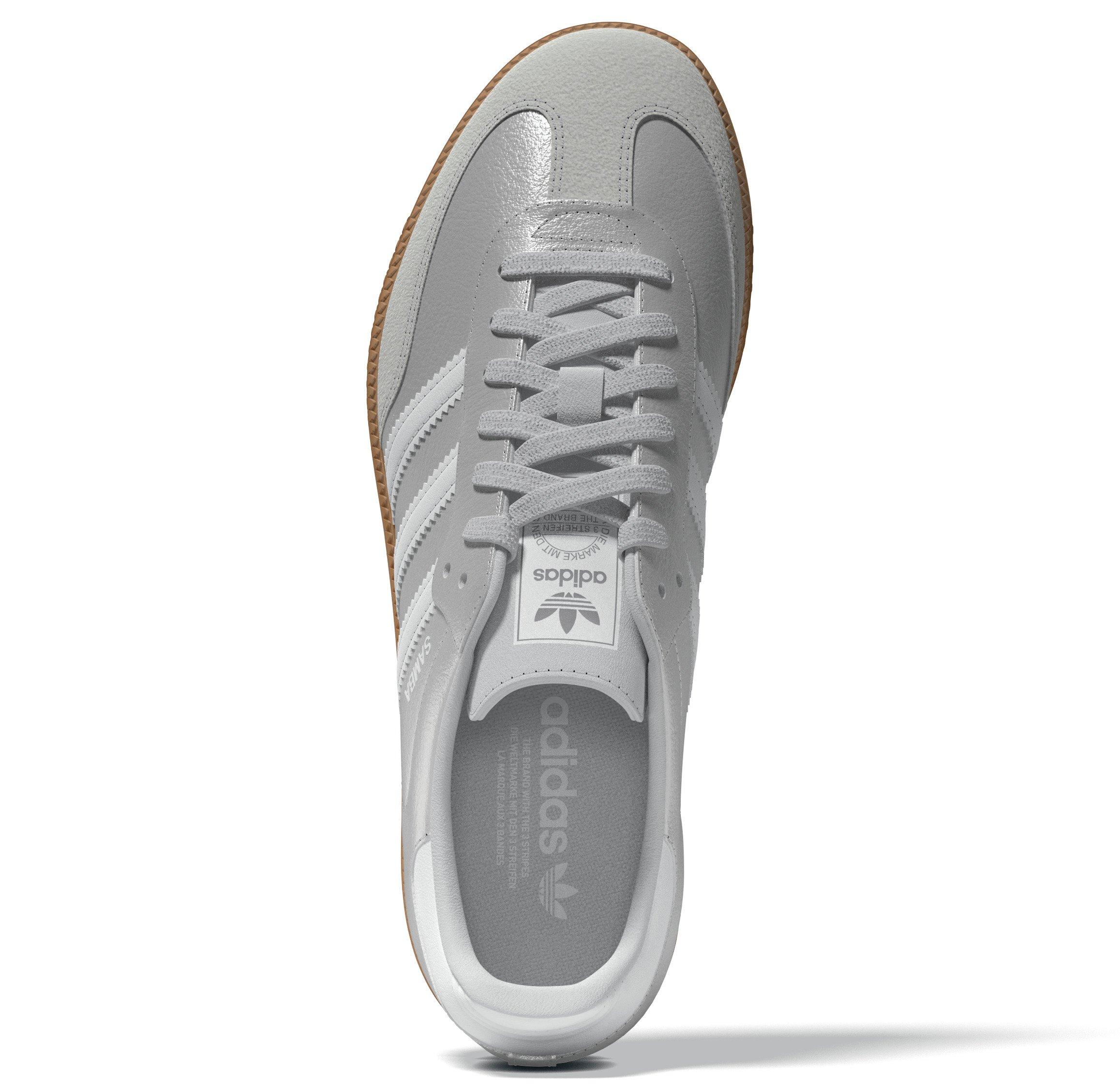 adidas Originals Samba OG "Silver Metallic/Ftwr White" Grade School Girls' Shoe - SILVER Thumbnail View 4