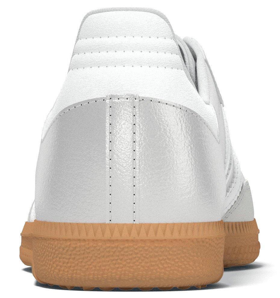 adidas Originals Samba OG "Silver Metallic/Ftwr White" Grade School Girls' Shoe - SILVER Thumbnail View 7