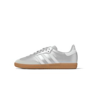 adidas Originals Samba OG "Silver Metallic/Ftwr White" Preschool Girls' Shoe