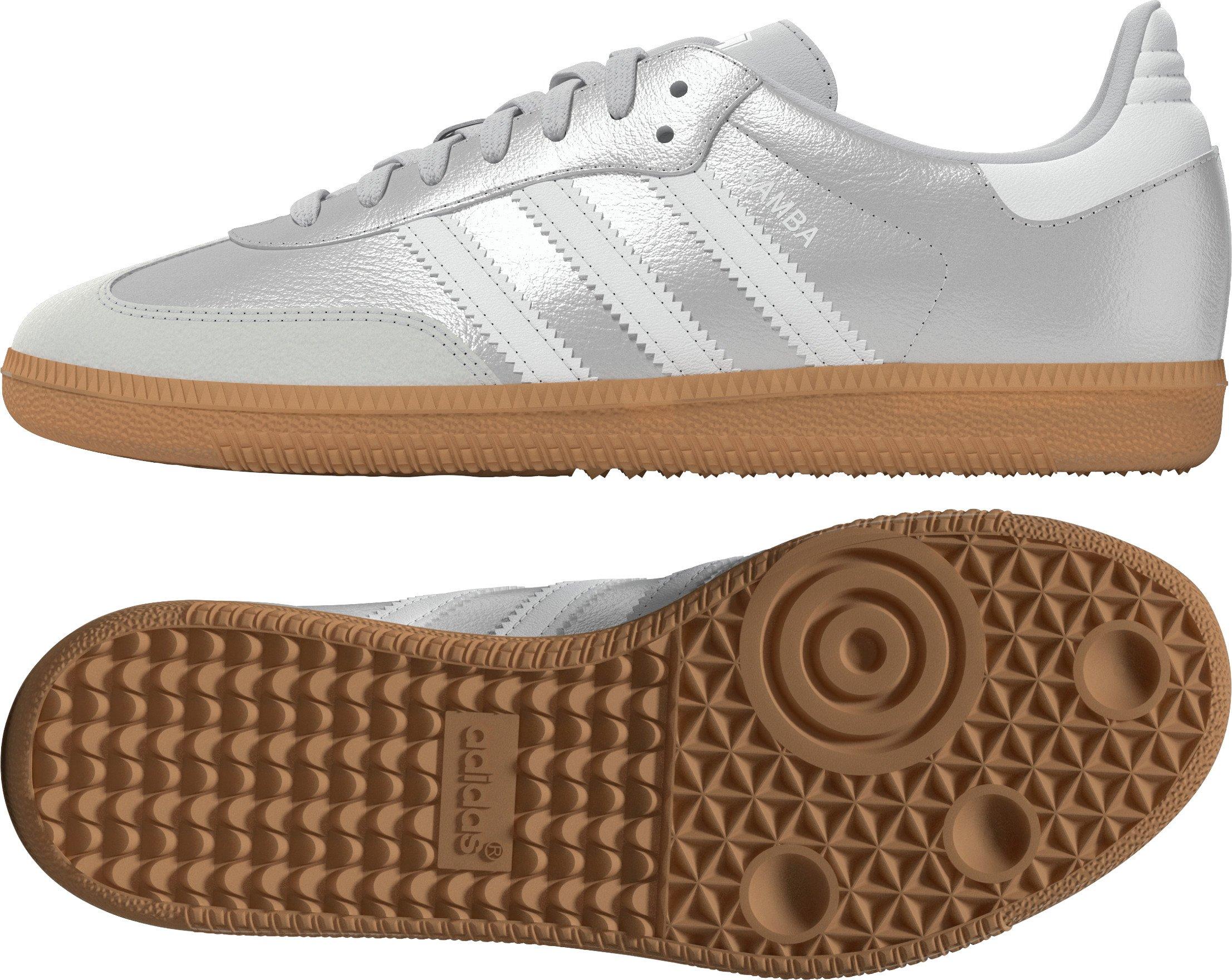 adidas Originals Samba OG "Silver Metallic/Ftwr White" Preschool Girls' Shoe - SILVER Thumbnail View 9