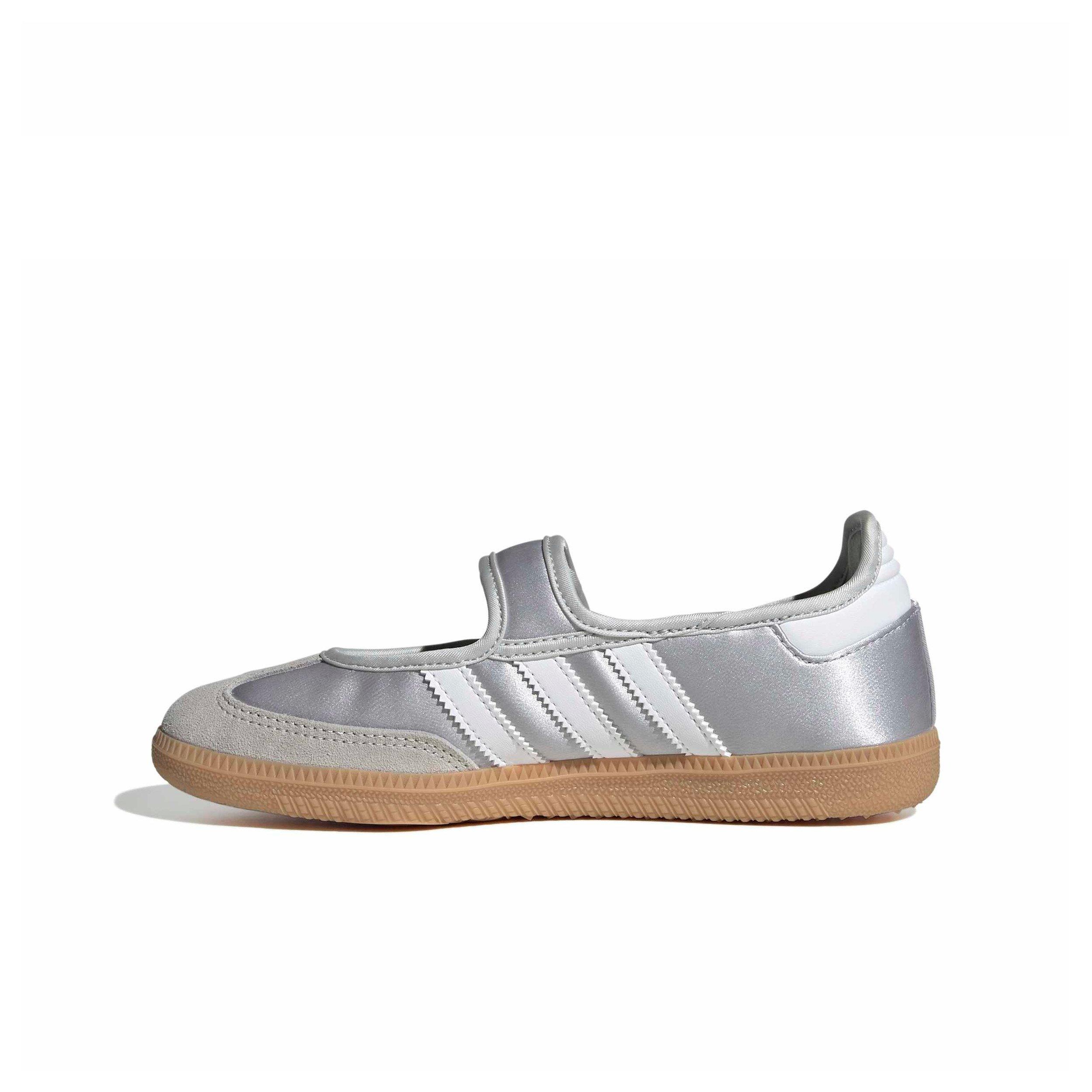 adidas Originals Samba Jane "Silver Metallic" Grade School Girls' Shoe - SILVER Thumbnail View 2