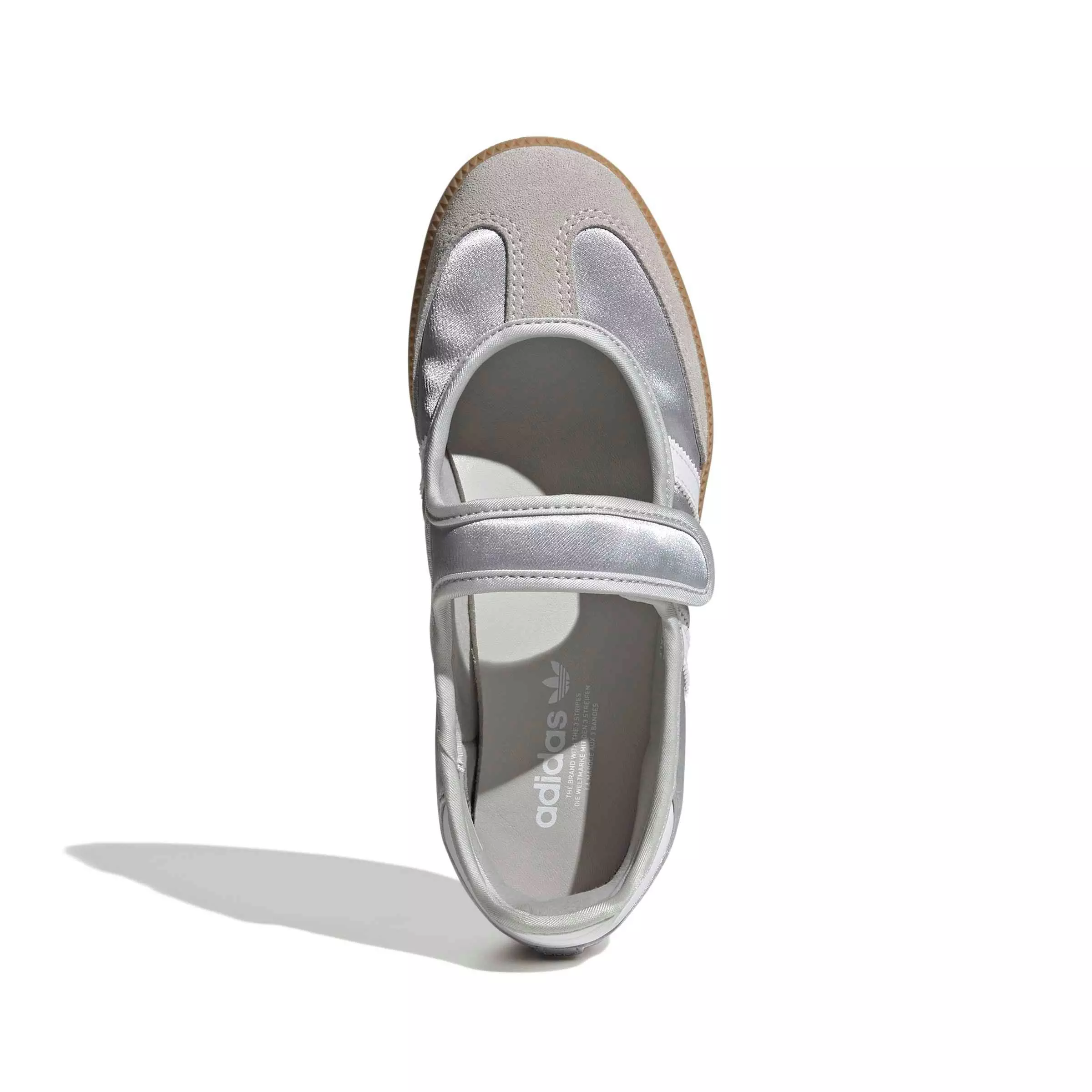 adidas Originals Samba Jane "Silver Metallic" Grade School Girls' Shoe - SILVER
