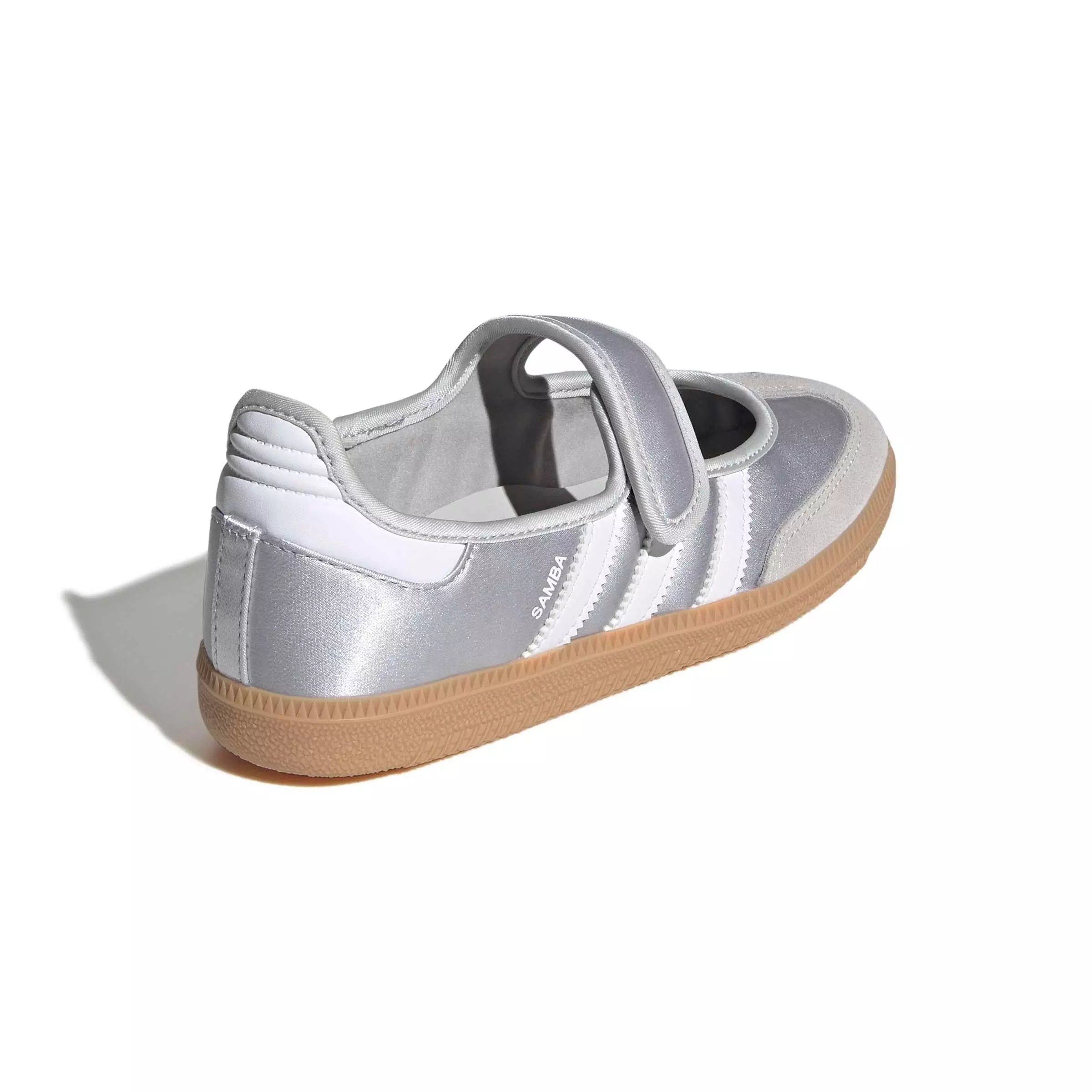 adidas Originals Samba Jane "Silver Metallic" Grade School Girls' Shoe - SILVER