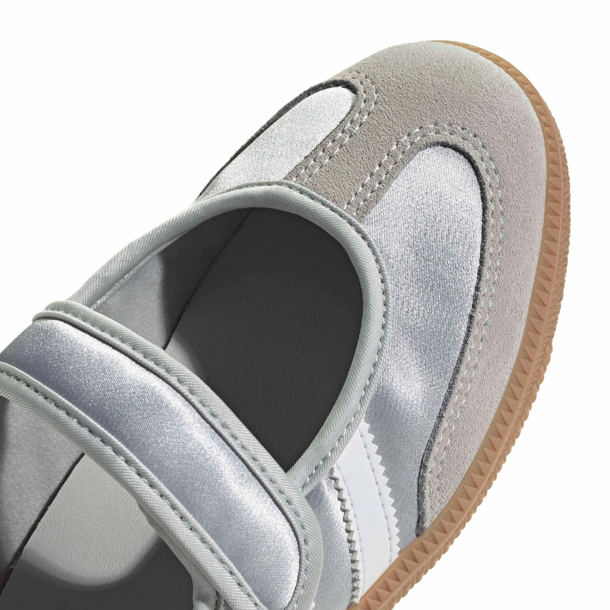 adidas Originals Samba Jane "Silver Metallic" Grade School Girls' Shoe - SILVER Thumbnail View 6