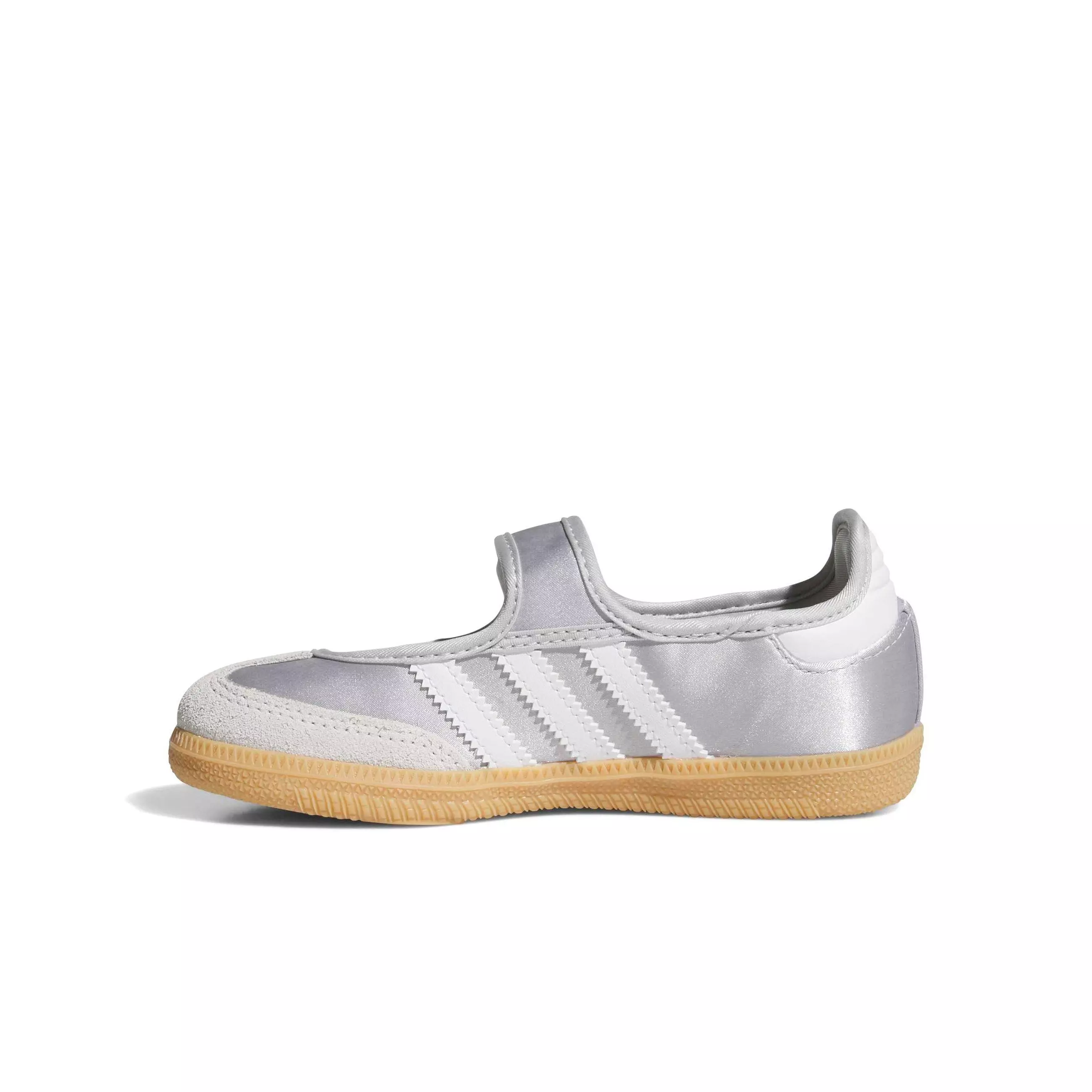 adidas Originals Samba Jane "Silver Metallic/White" Preschool Girls' Shoe - SILVER