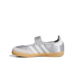 adidas Originals Samba Jane "Silver Metallic/White" Preschool Girls' Shoe