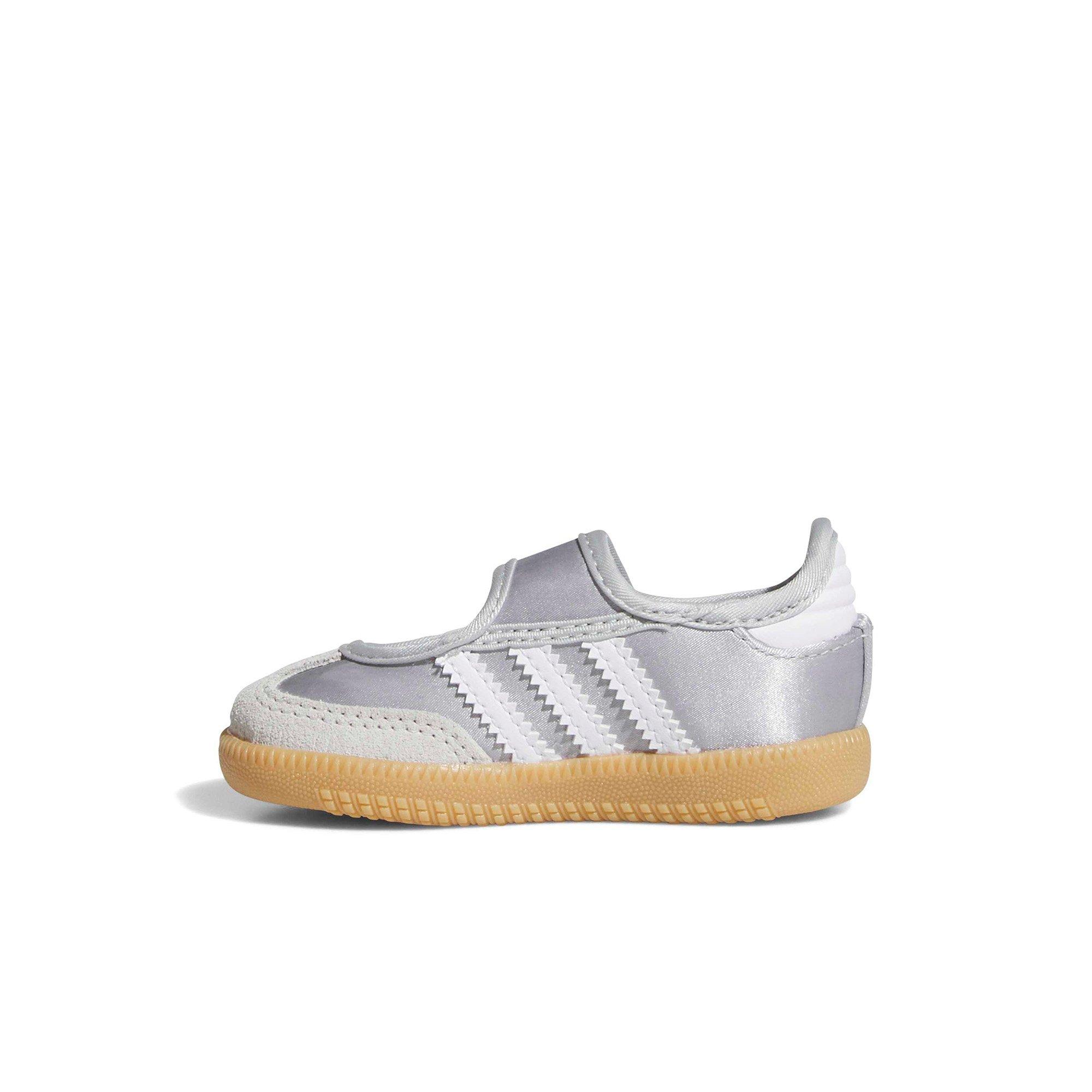 adidas Originals Samba Jane Toddler Girls' "Silver Metallic/White" Shoe