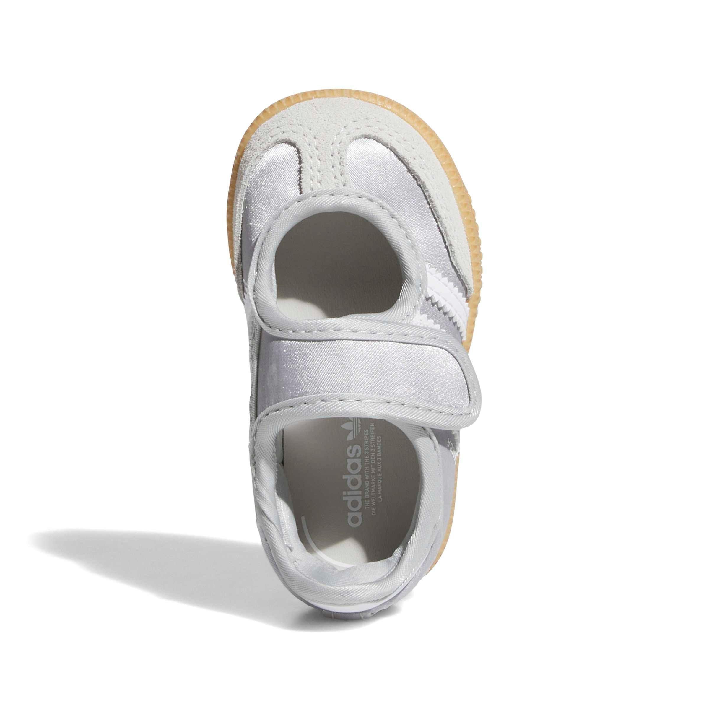 adidas Originals Samba Jane "Silver Metallic/White" Toddler Girls' Shoe - SILVER Thumbnail View 3