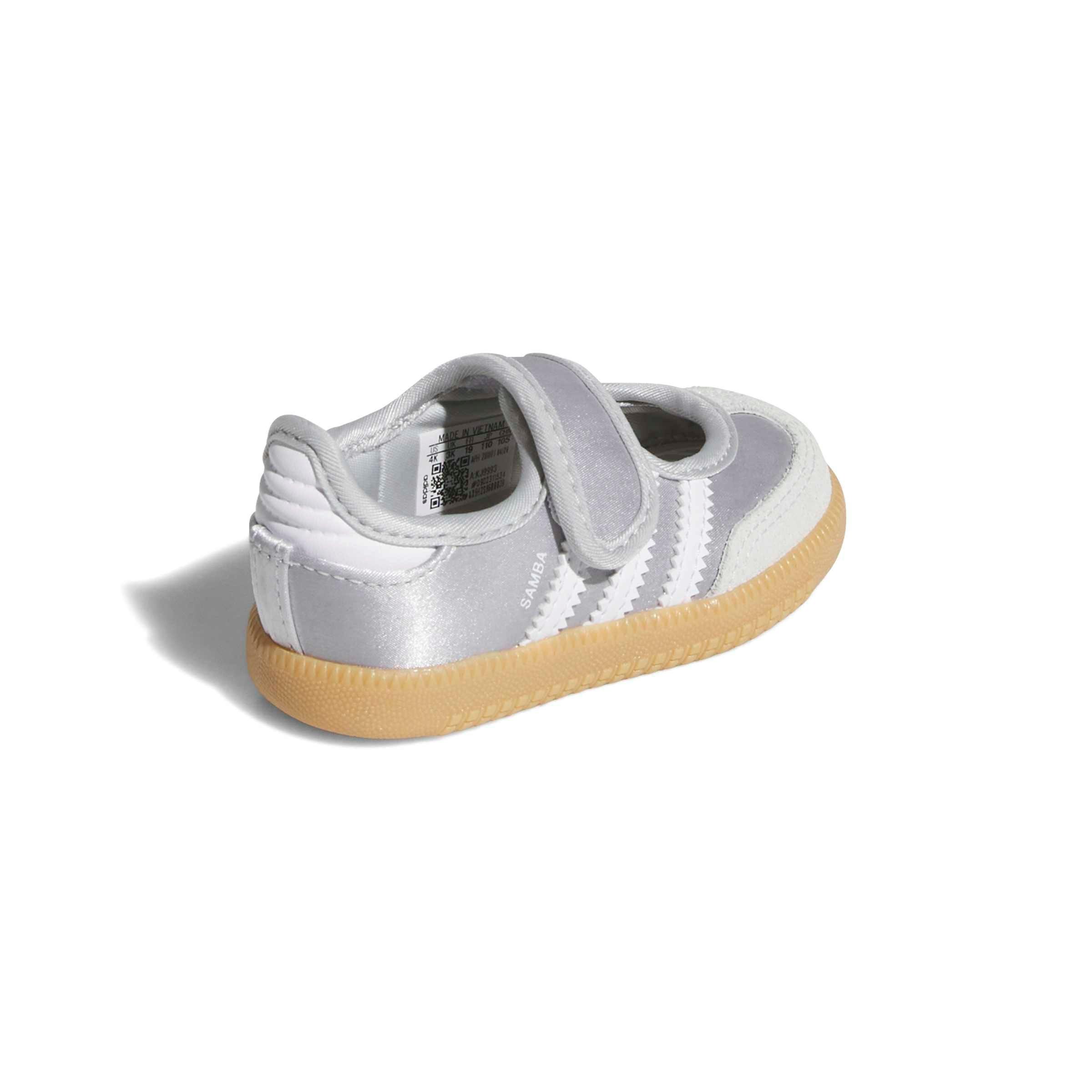adidas Originals Samba Jane "Silver Metallic/White" Toddler Girls' Shoe - SILVER Thumbnail View 6