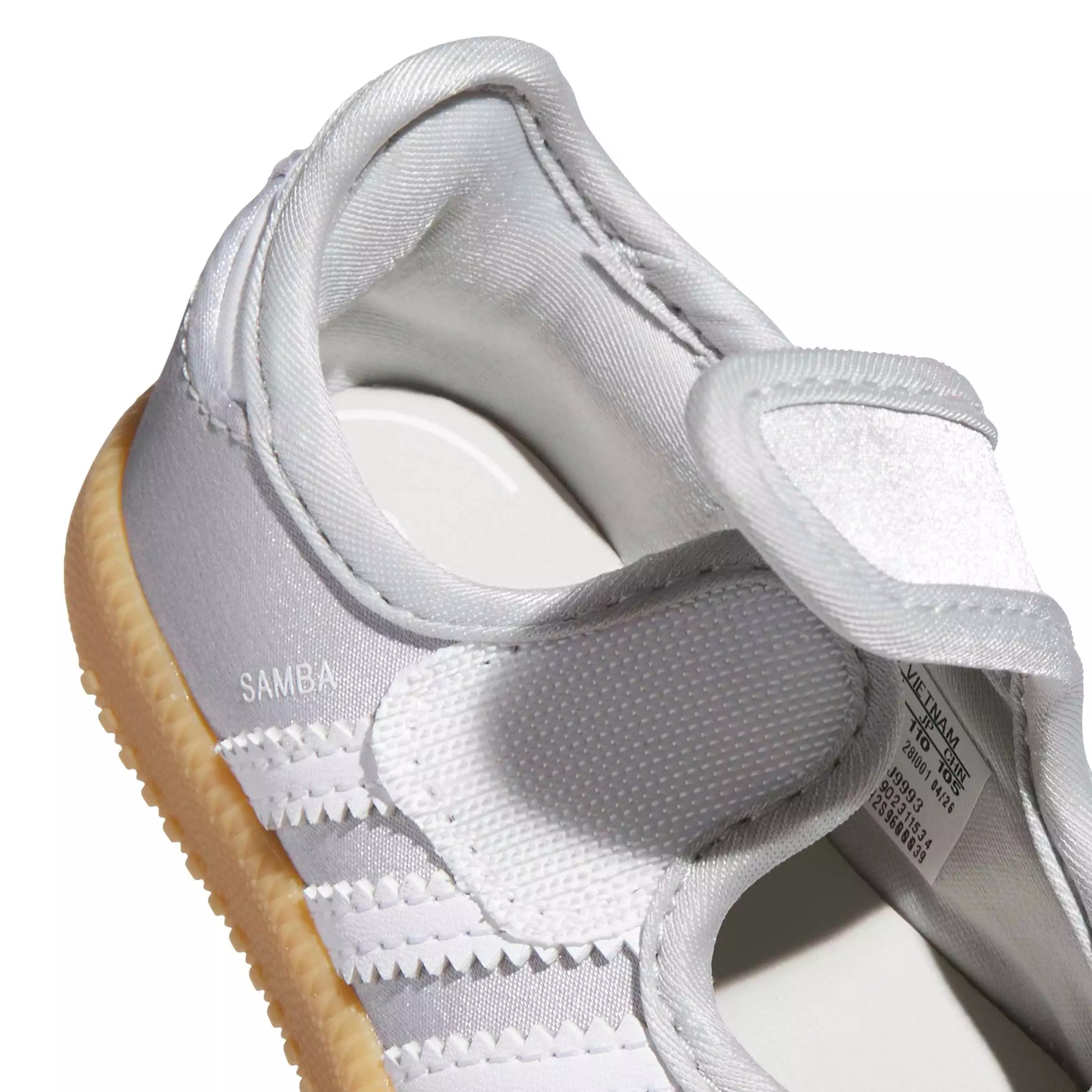 adidas Originals Samba Jane "Silver Metallic/White" Toddler Girls' Shoe - SILVER