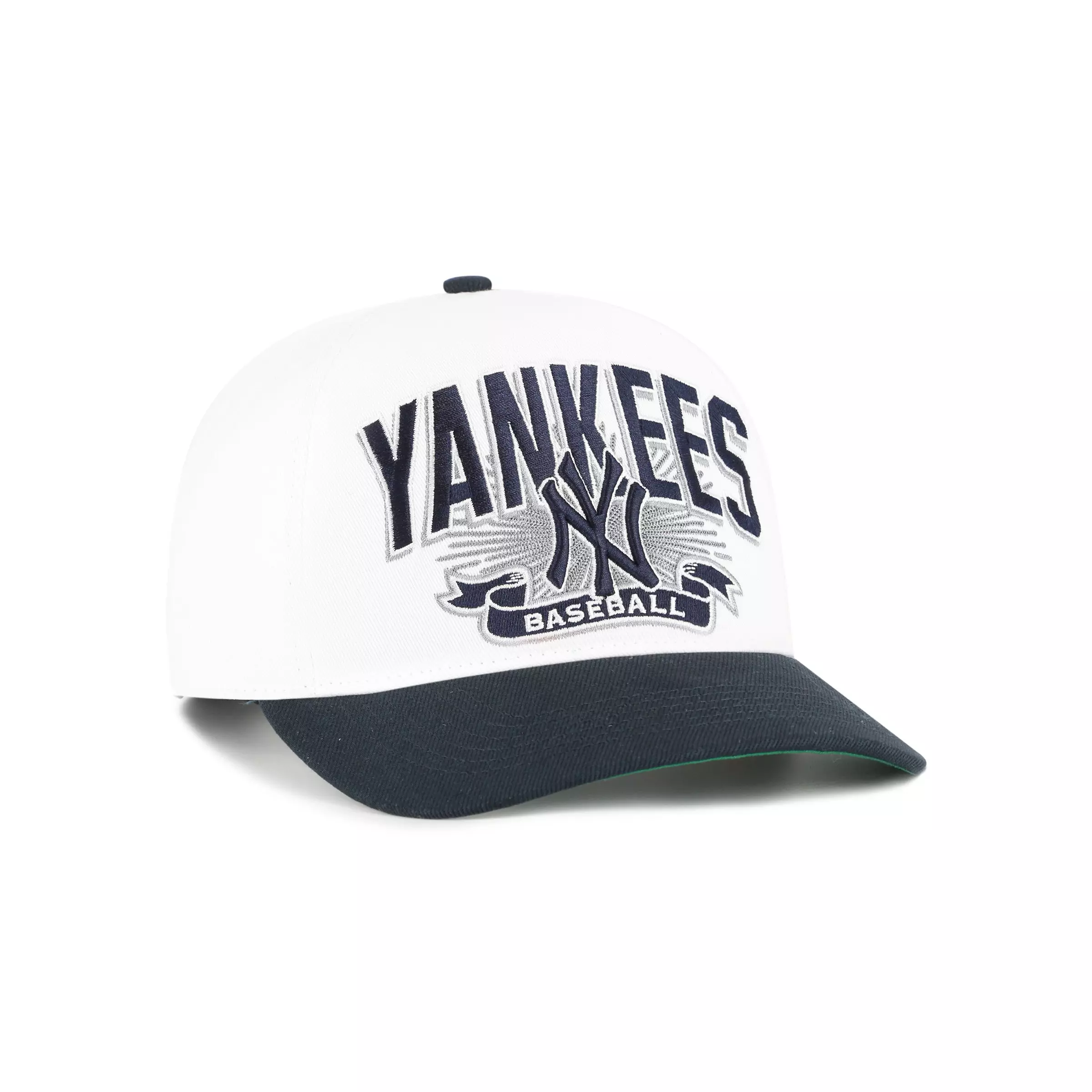 '47 New York Yankees Prime Play Hitch Snapback Hat-White - WHITE