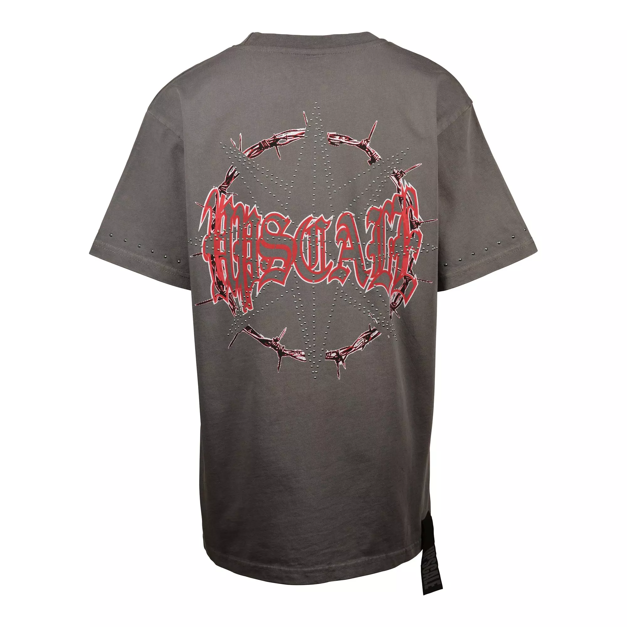 Upscale Big Boys' Rise To Reign Tee - GREY/RED