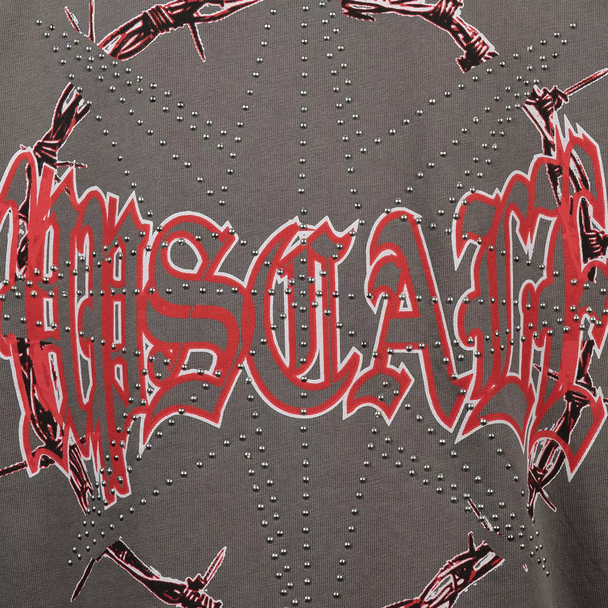 Upscale Big Boys' Rise To Reign Tee - GREY/RED