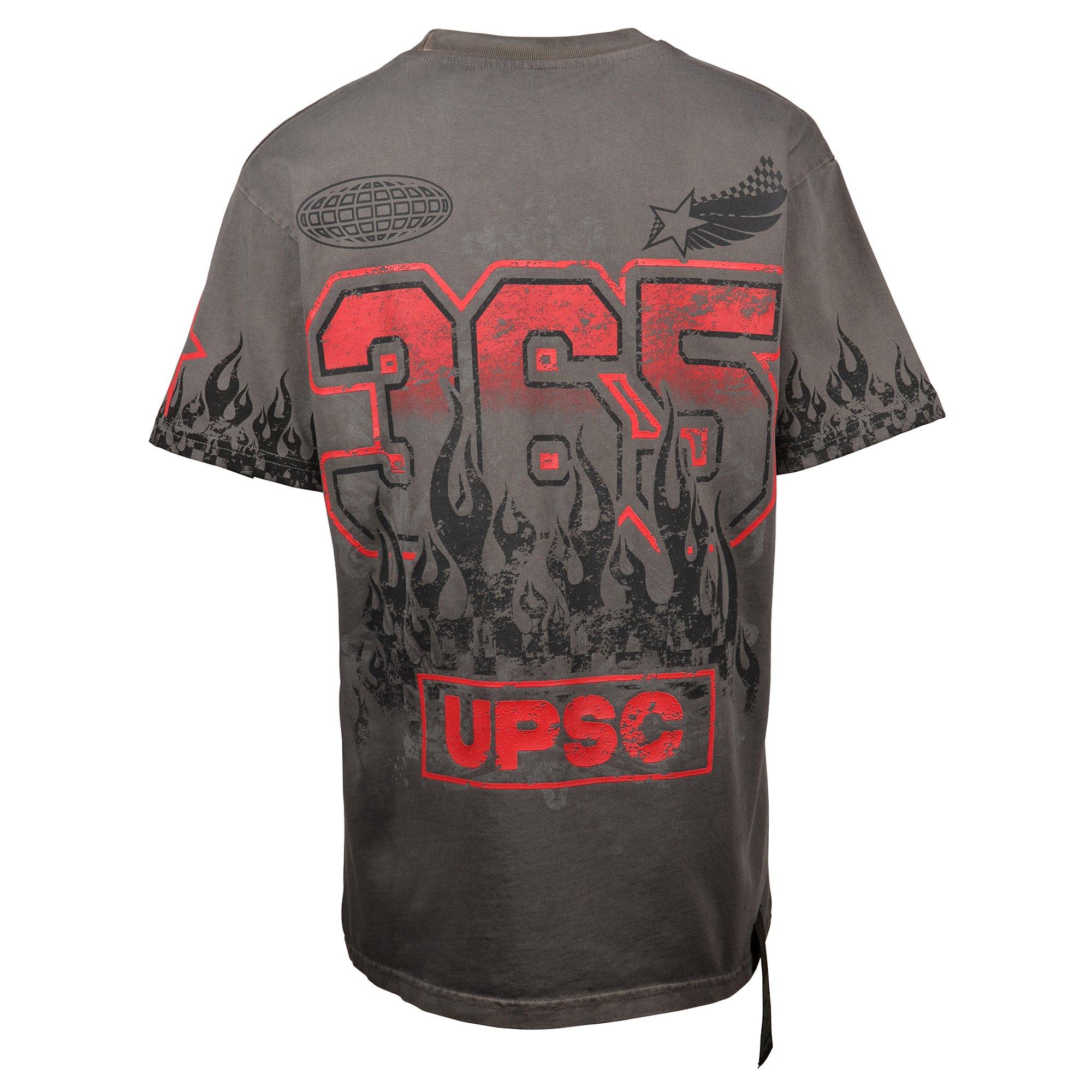 Upscale Big Boys' Go Big Or Go Home Tee - GREY/RED Thumbnail View 2