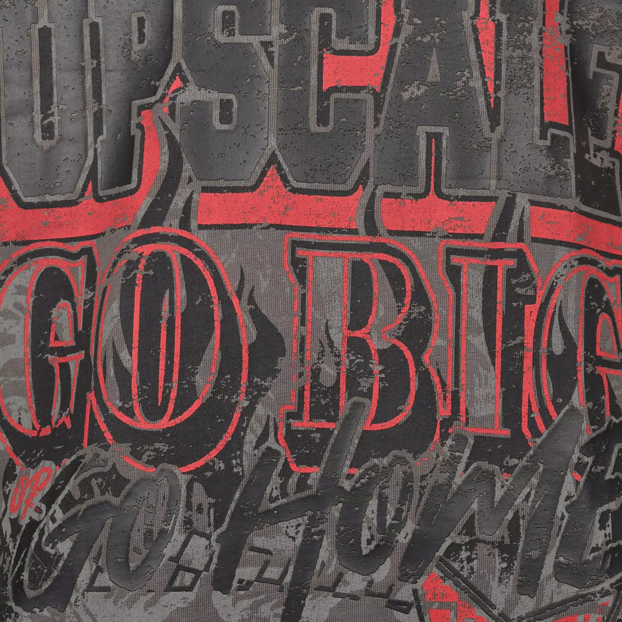 Upscale Big Boys' Go Big Or Go Home Tee - GREY/RED