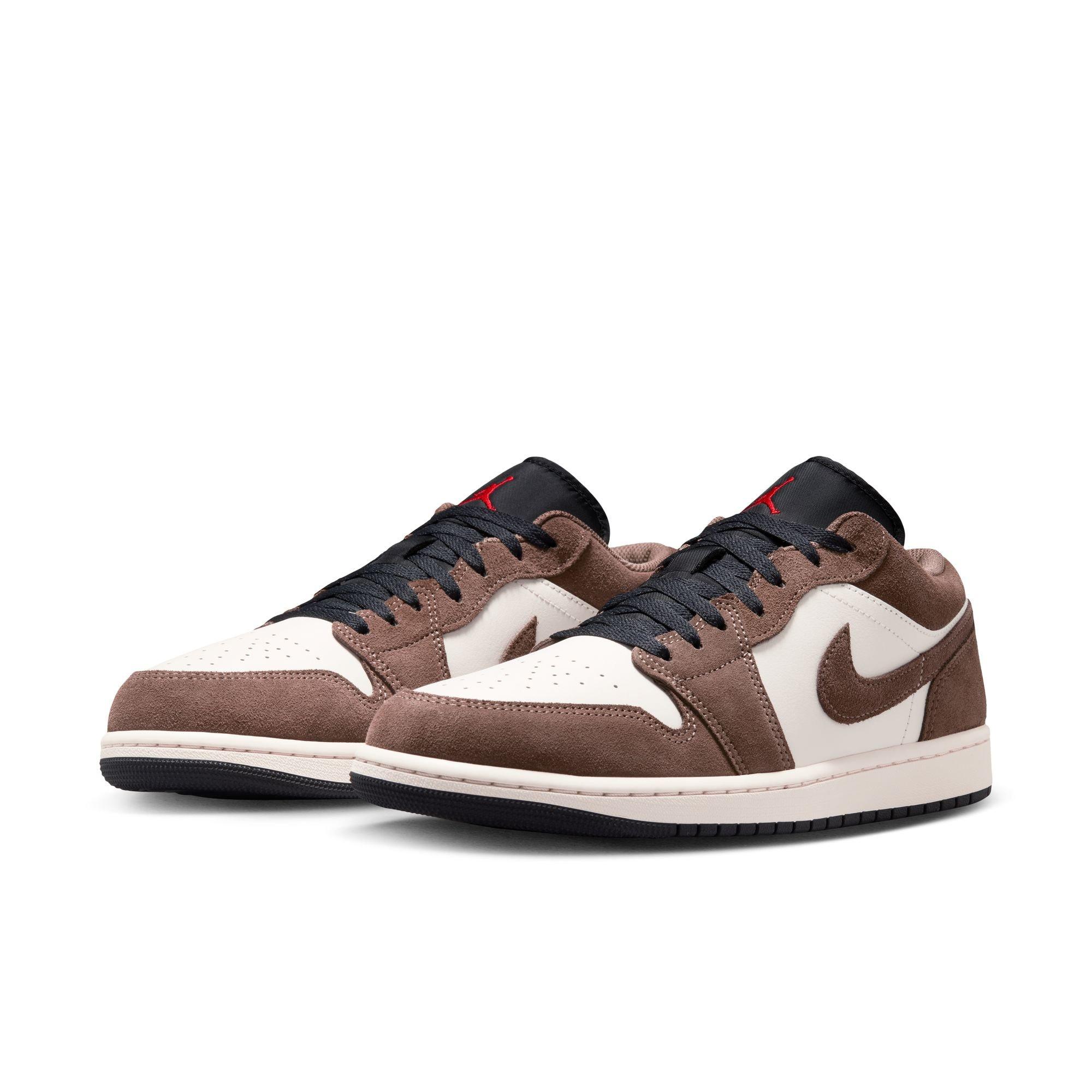 Jordan 1 Low "Palomino/Black/Phantom/Sail" Men's Shoe - BROWN/WHITE Thumbnail View 5
