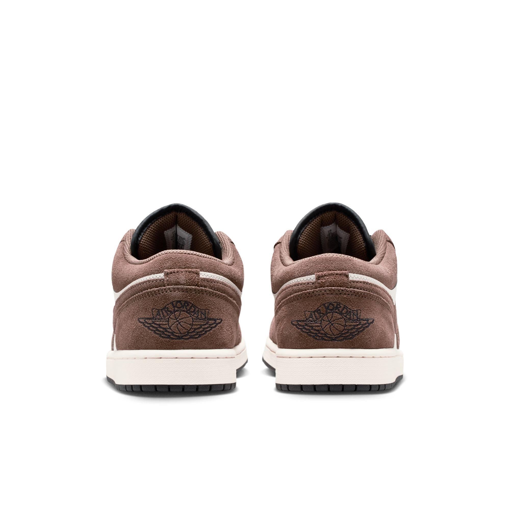 Jordan 1 Low "Palomino/Black/Phantom/Sail" Men's Shoe - BROWN/WHITE Thumbnail View 7