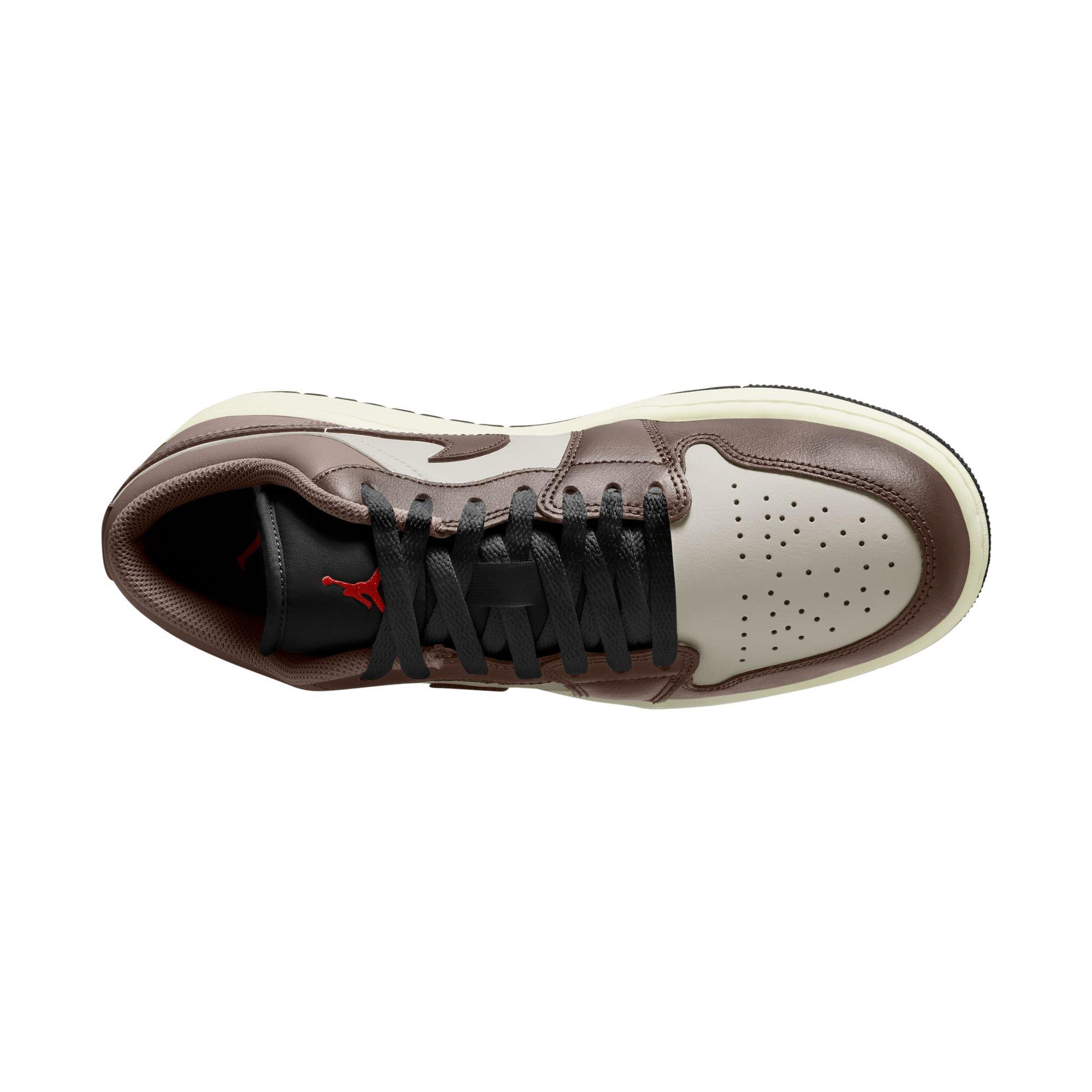 Jordan 1 Low "Palomino/Black/Phantom/Sail" Men's Shoe - BROWN/WHITE Thumbnail View 8