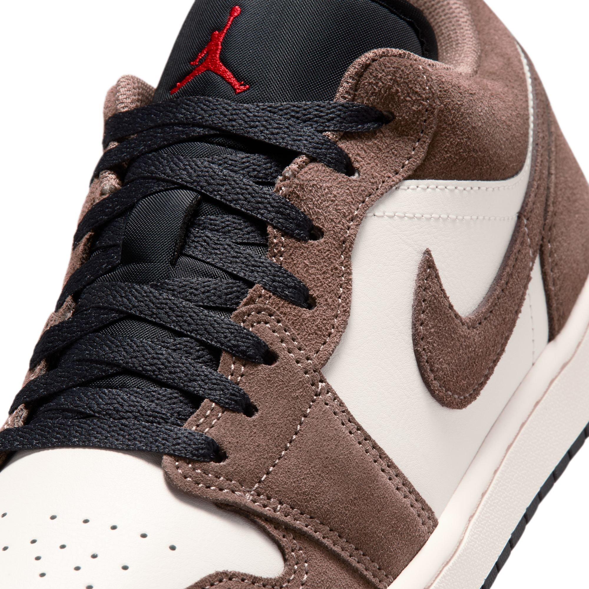 Jordan 1 Low "Palomino/Black/Phantom/Sail" Men's Shoe - BROWN/WHITE Thumbnail View 10