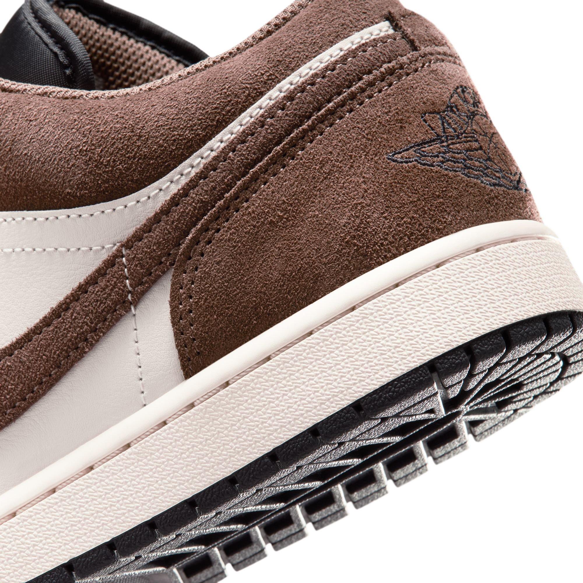 Jordan 1 Low "Palomino/Black/Phantom/Sail" Men's Shoe - BROWN/WHITE Thumbnail View 11