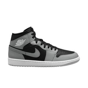 Jordan 1 Mid "Lt Smoke Grey/Black/White" Men's Shoe